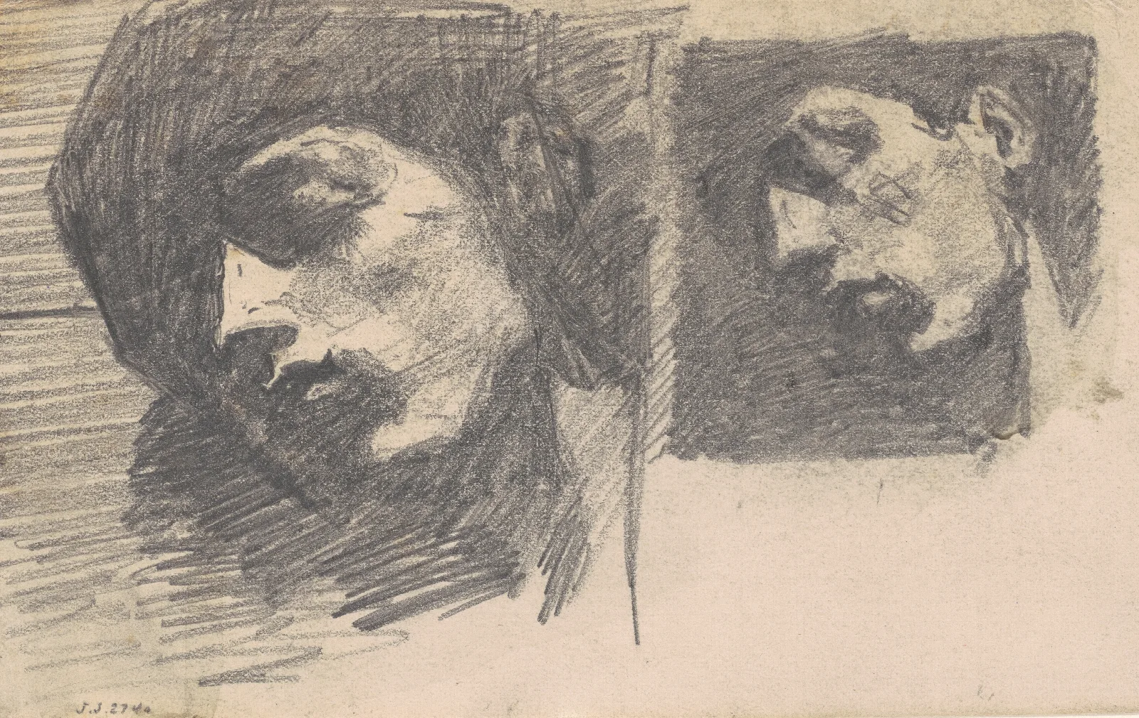 Two Heads Wall Art by John Singer Sargent - Canvas Print
