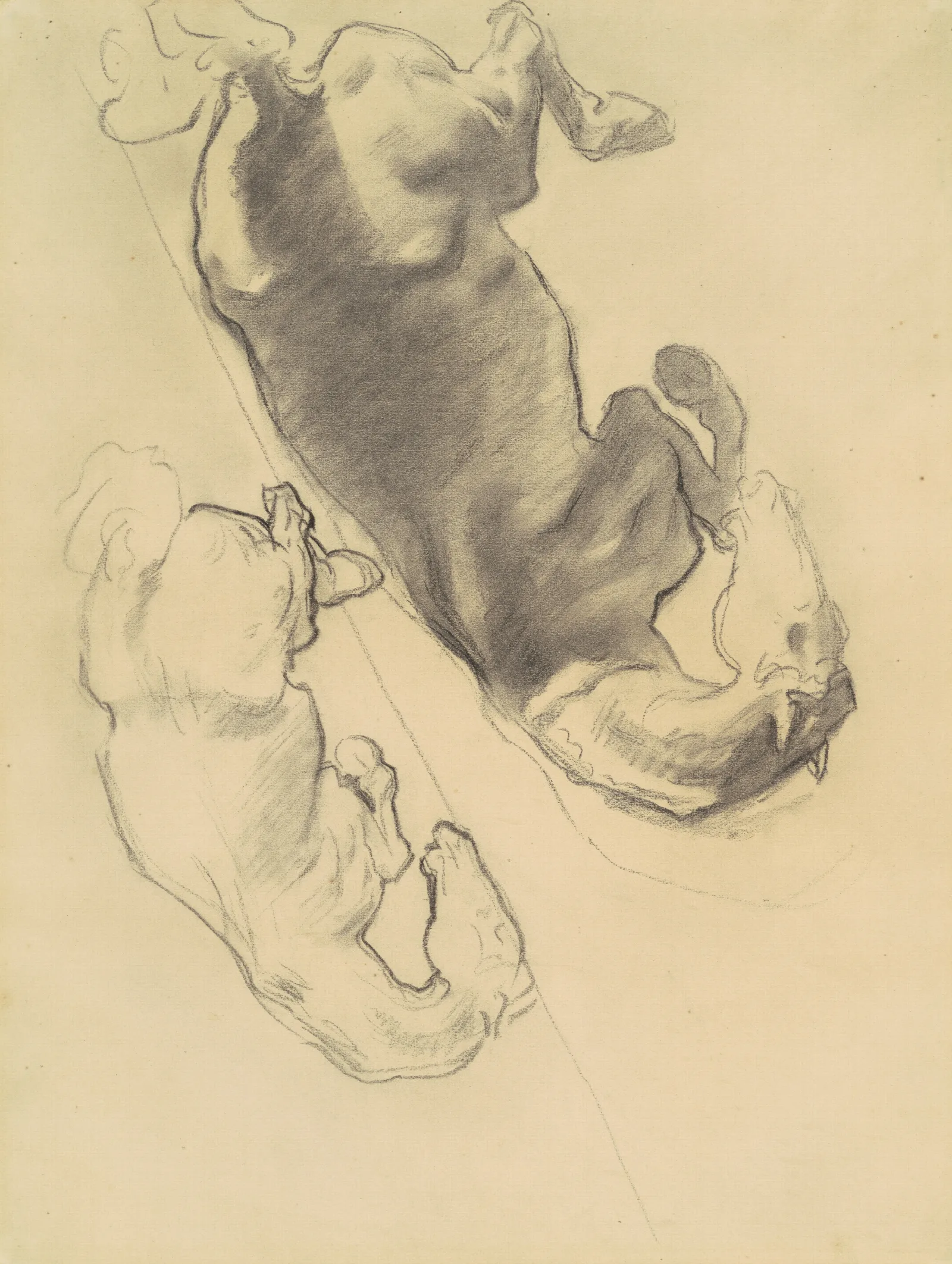 Studies For The Fall Of Gog And Magog Ii Wall Art by John Singer Sargent - Canvas Print