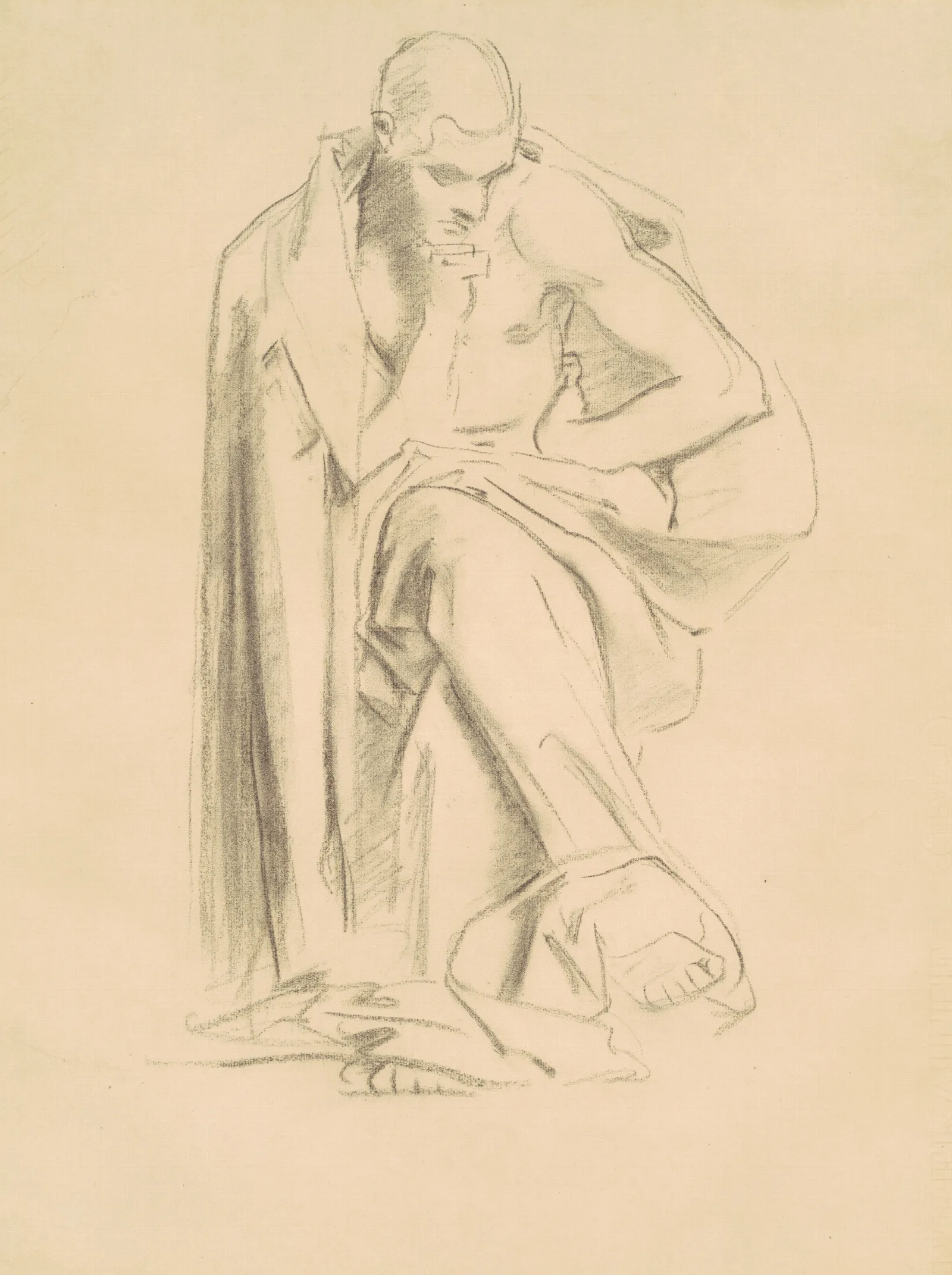 Study For Philosophy Wall Art by John Singer Sargent - Canvas Print