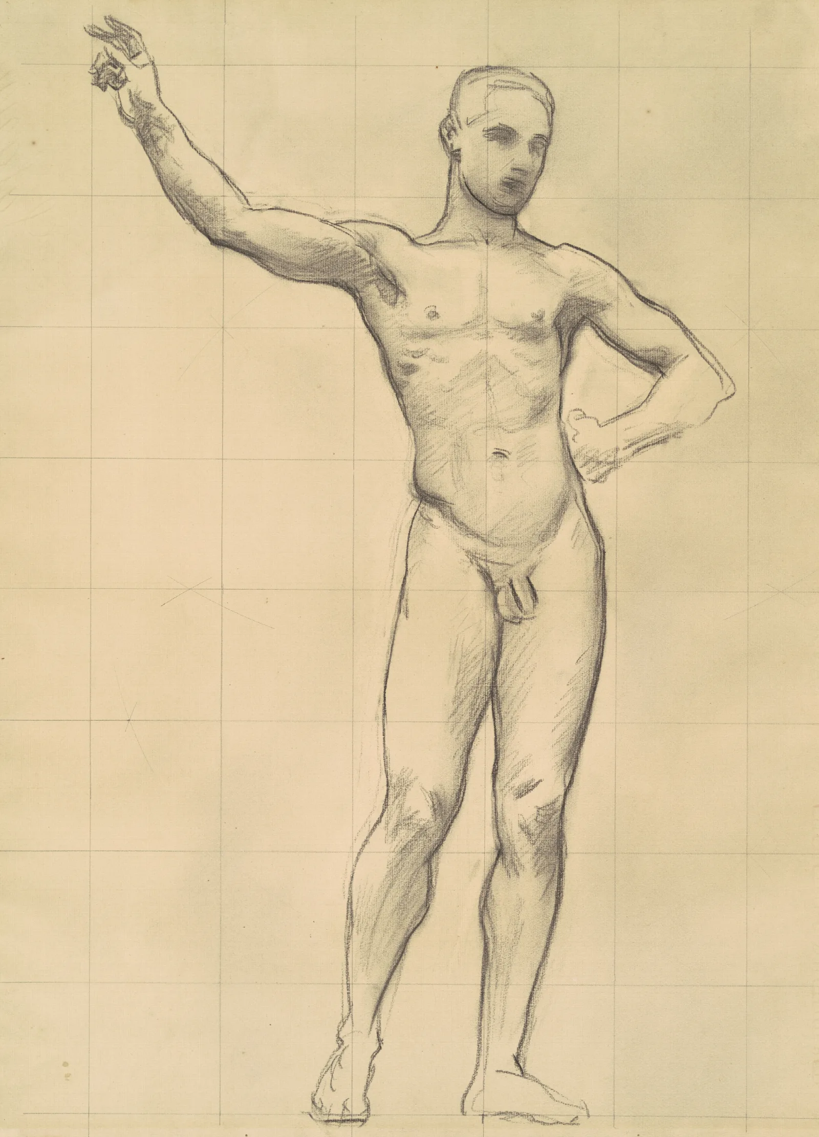 Study Of Apollo For Apollo And The Muses Ii Wall Art by John Singer Sargent - Canvas Print