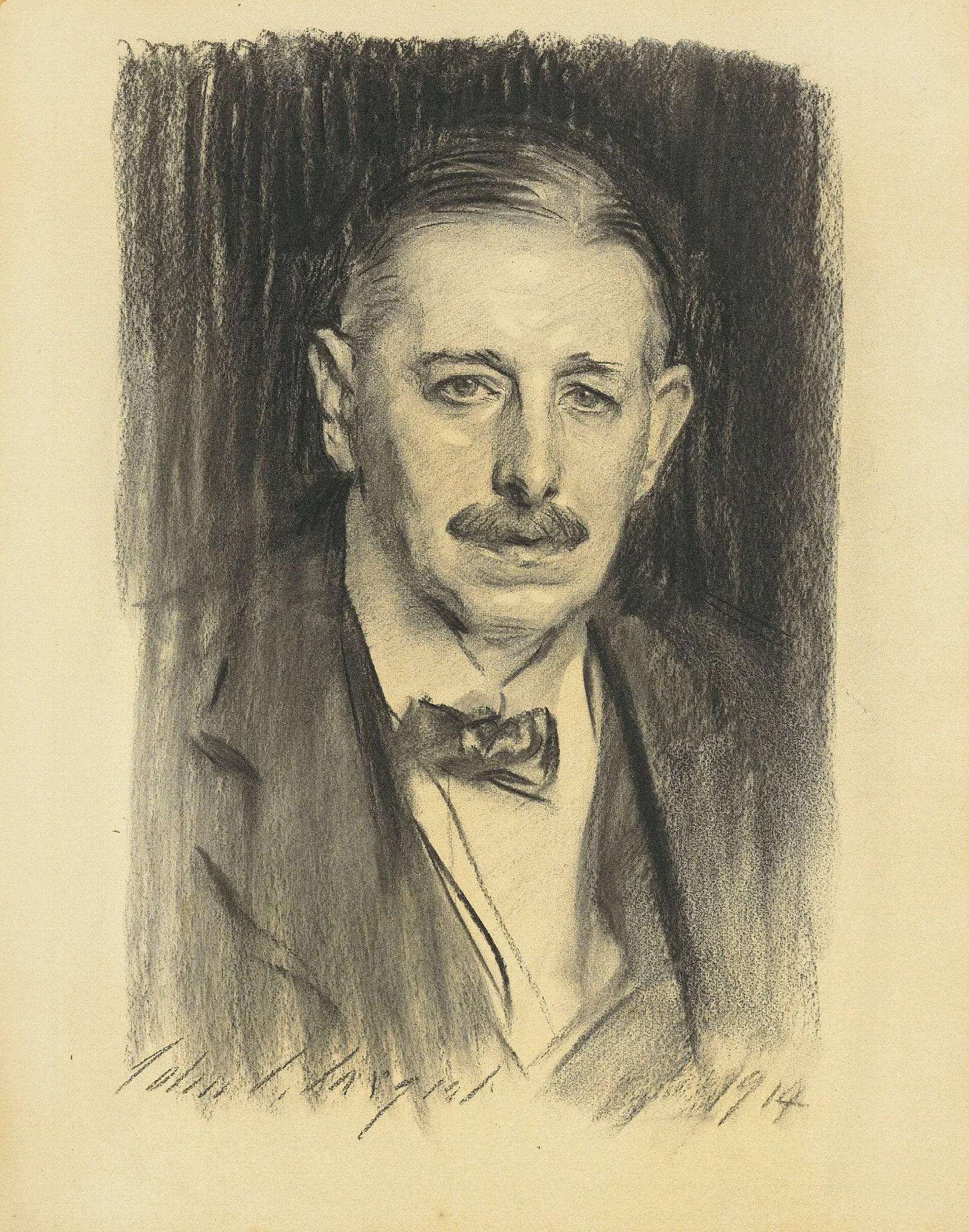 Portrait Of Horatio P Symonds Wall Art by John Singer Sargent - Canvas Print