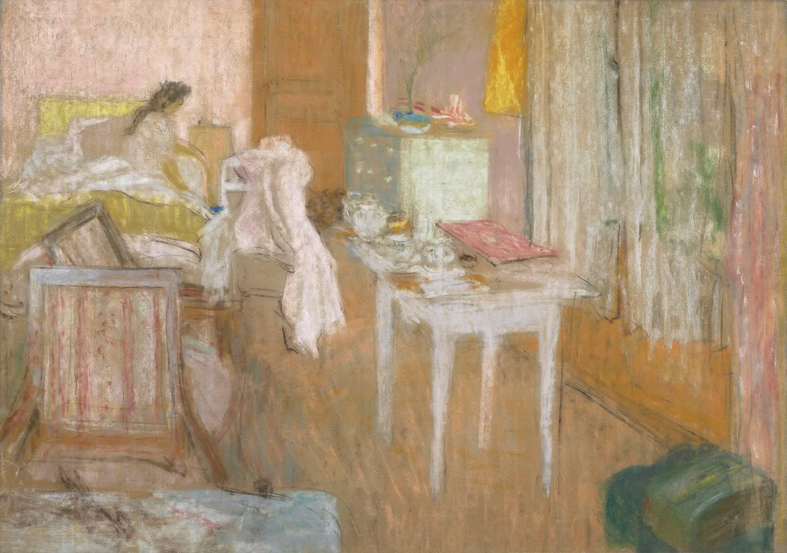 La Chambre Rose Wall Art by Édouard Vuillard - Canvas Print