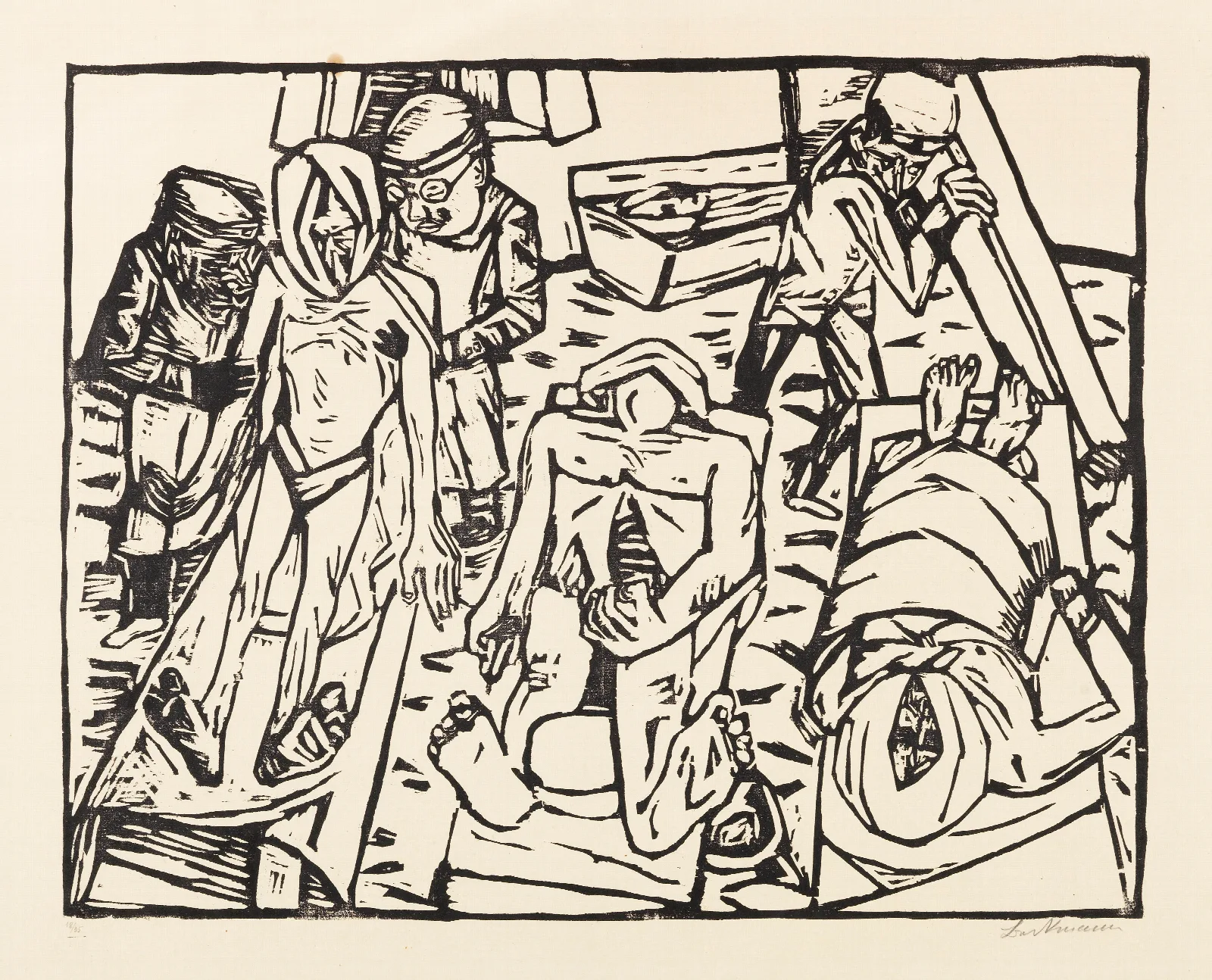 Totenhaus Wall Art by Max Beckmann - Canvas Print