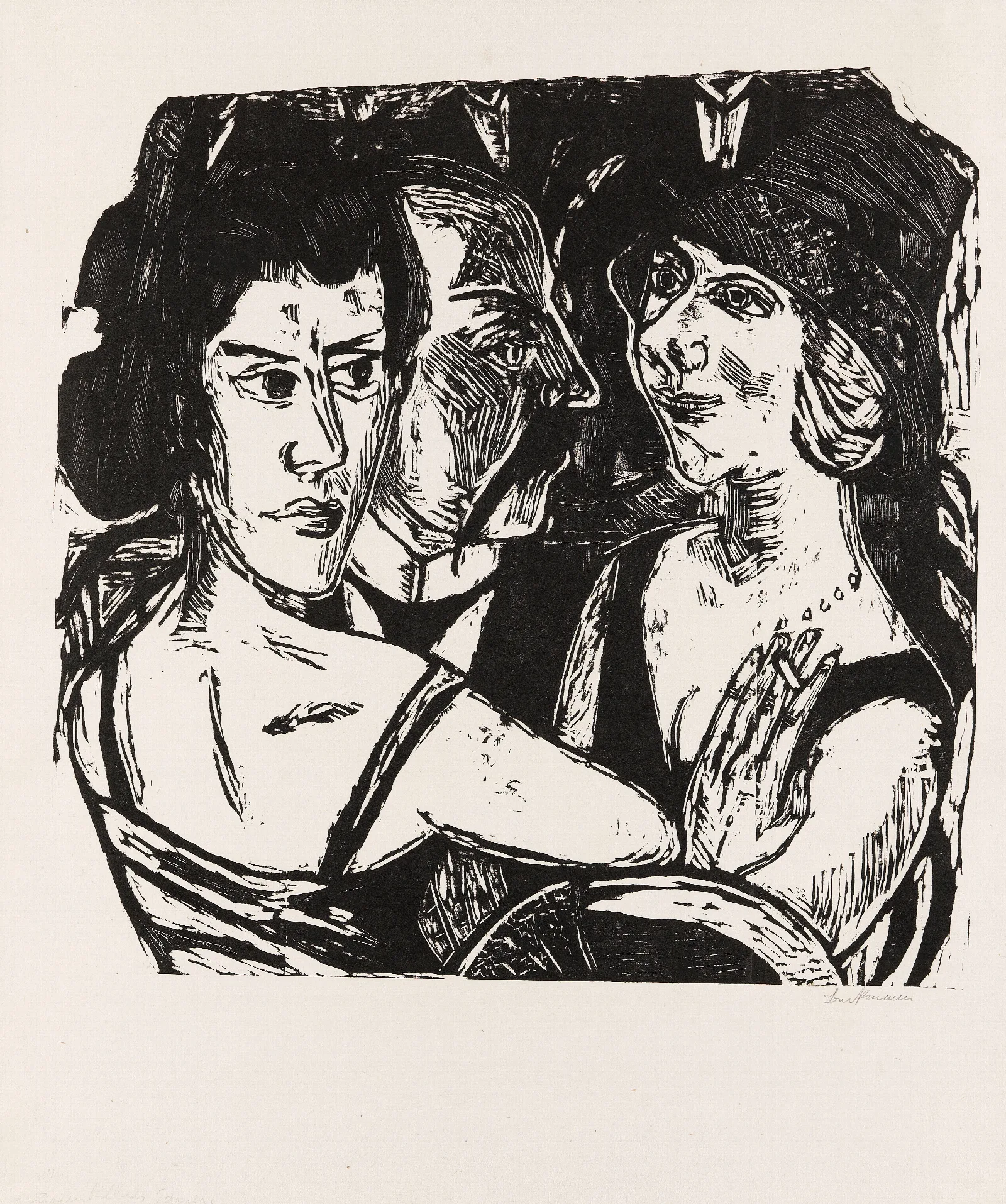 Gruppenbildnis Edenbar Wall Art by Max Beckmann - Canvas Print