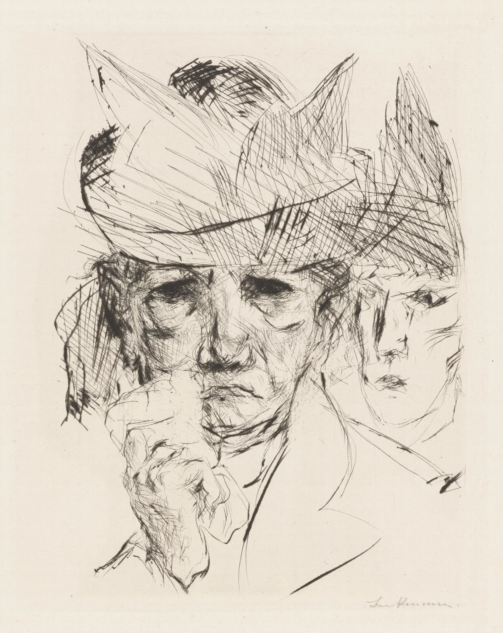 Weinende Frau Weeping Woman Wall Art by Max Beckmann - Canvas Print