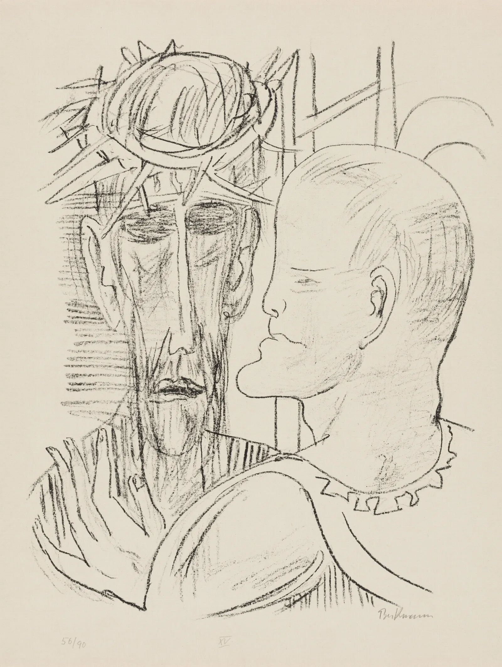 Christ And Pilate Wall Art by Max Beckmann - Canvas Print
