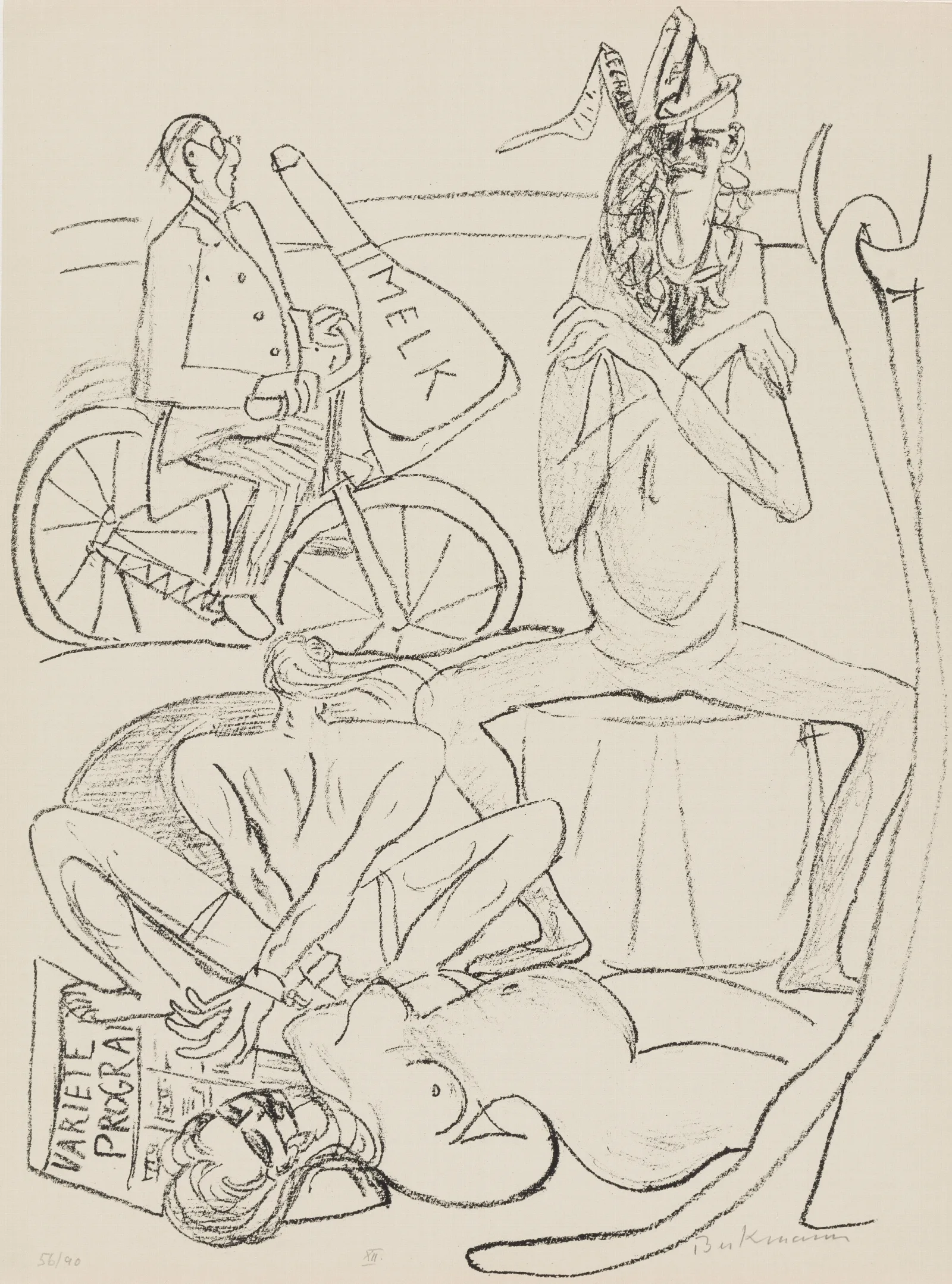Circus 10 Wall Art by Max Beckmann - Canvas Print