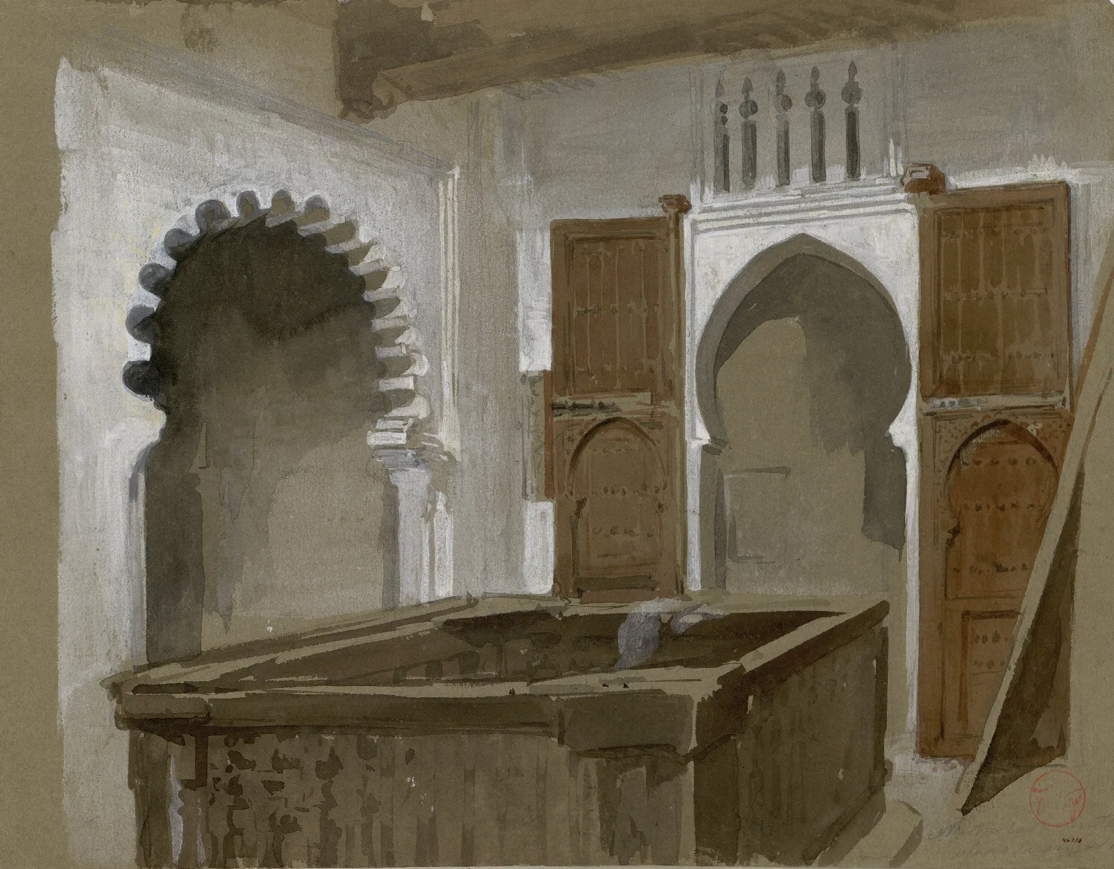 Nuestra Casa En Tetuan Our House In Tetouan Wall Art by Mariano Fortuny Marsal - Canvas Print