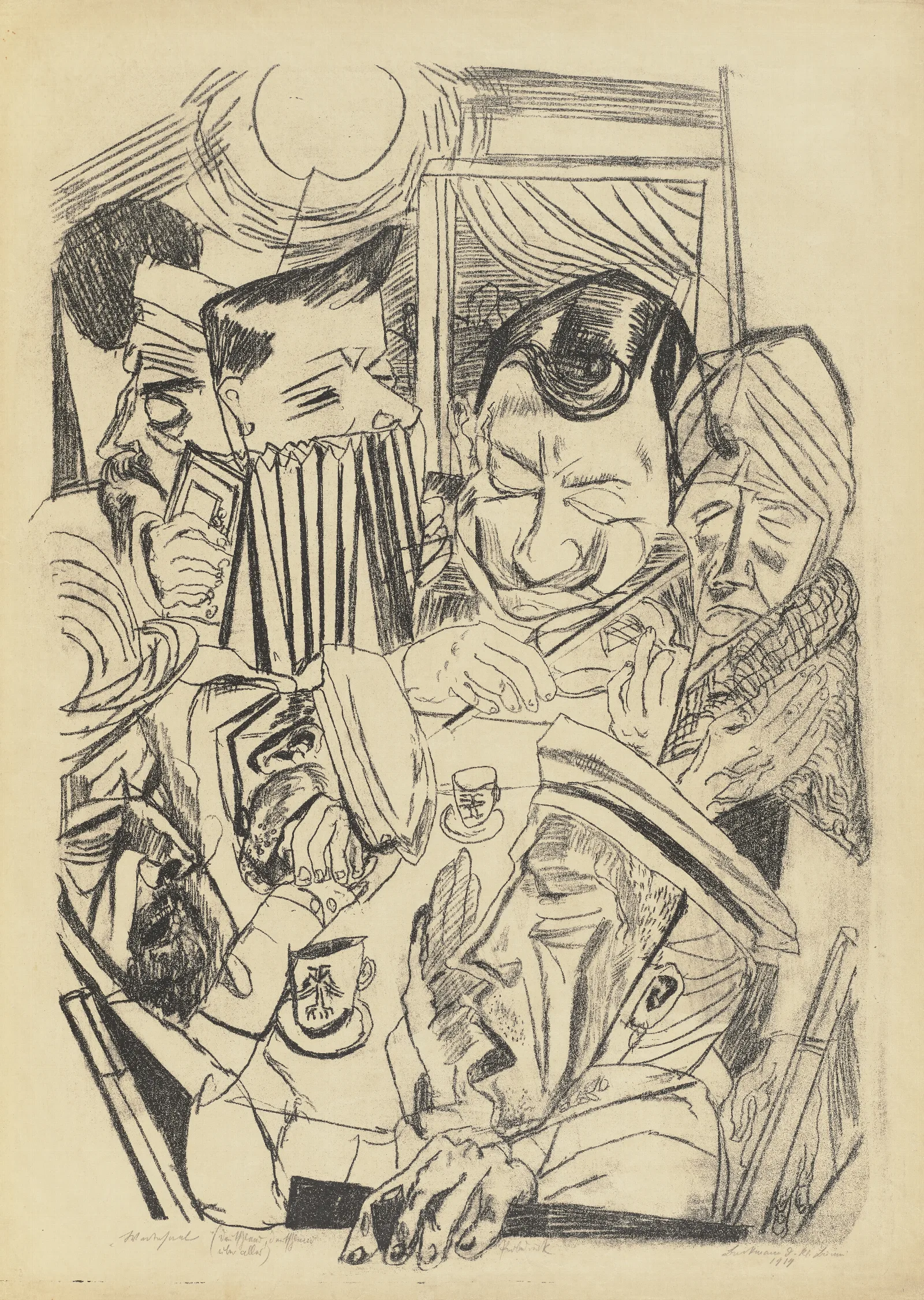 The Patriotic Song Wall Art by Max Beckmann - Canvas Print