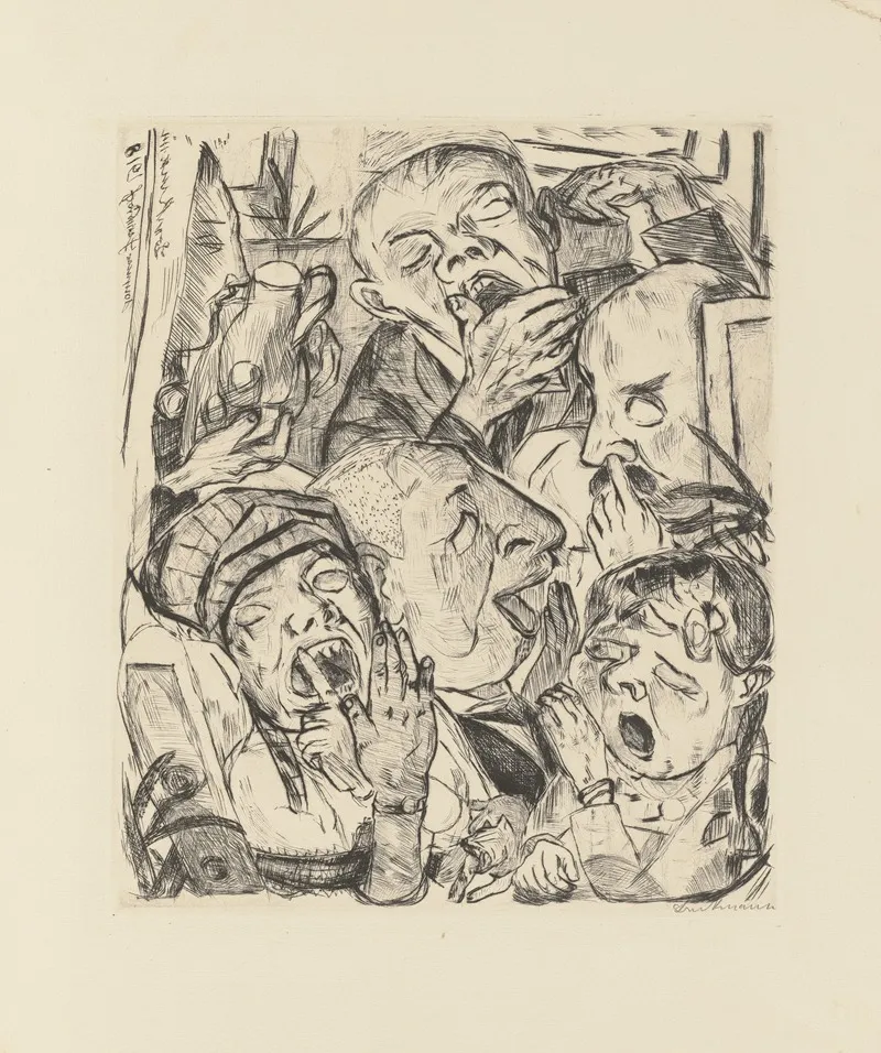 The Yawners Wall Art by Max Beckmann - Canvas Print