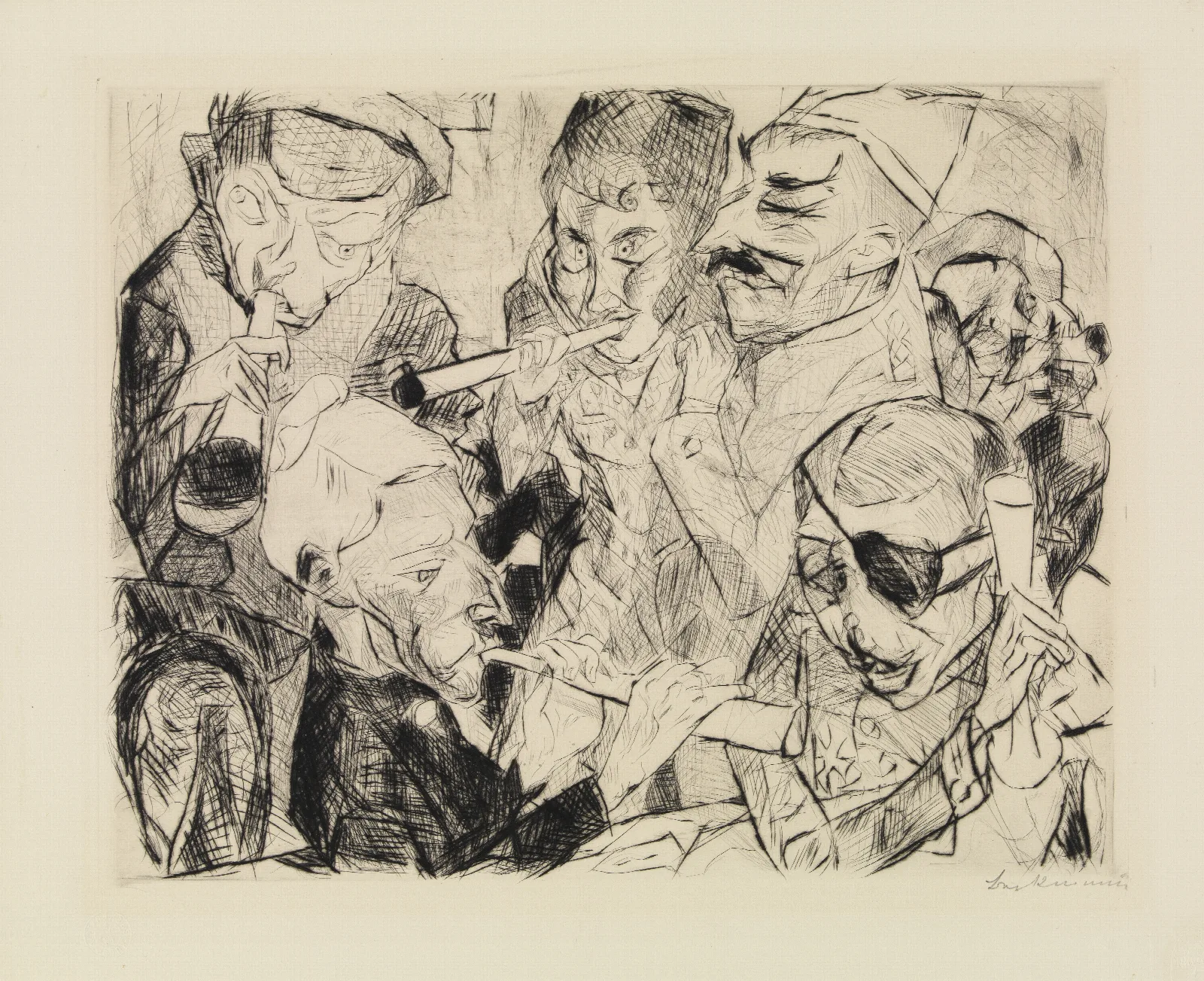 Prosit Neujahr Wall Art by Max Beckmann - Canvas Print