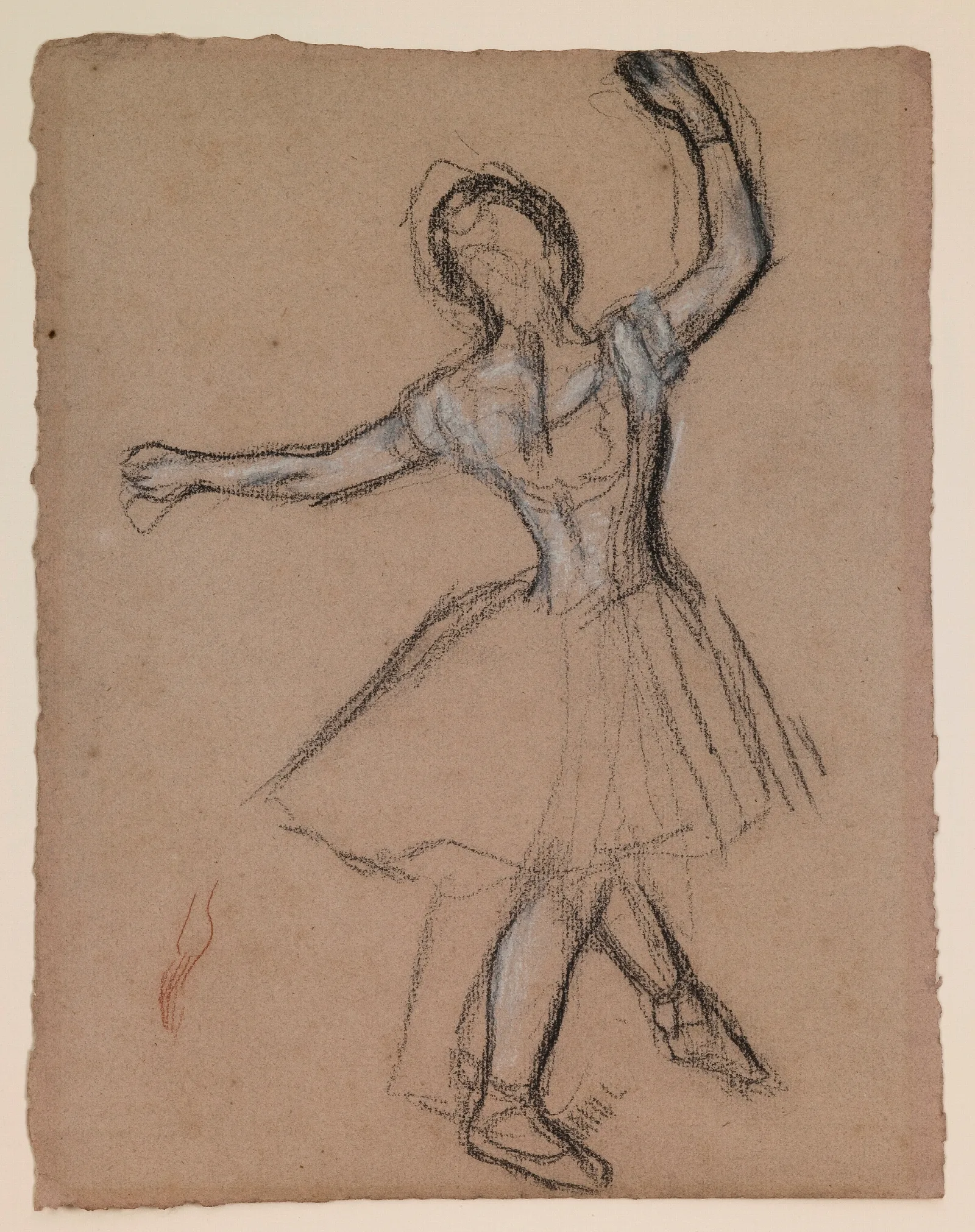 Dancer On Stage And In Motion Wall Art by Edgar Degas - Canvas Print