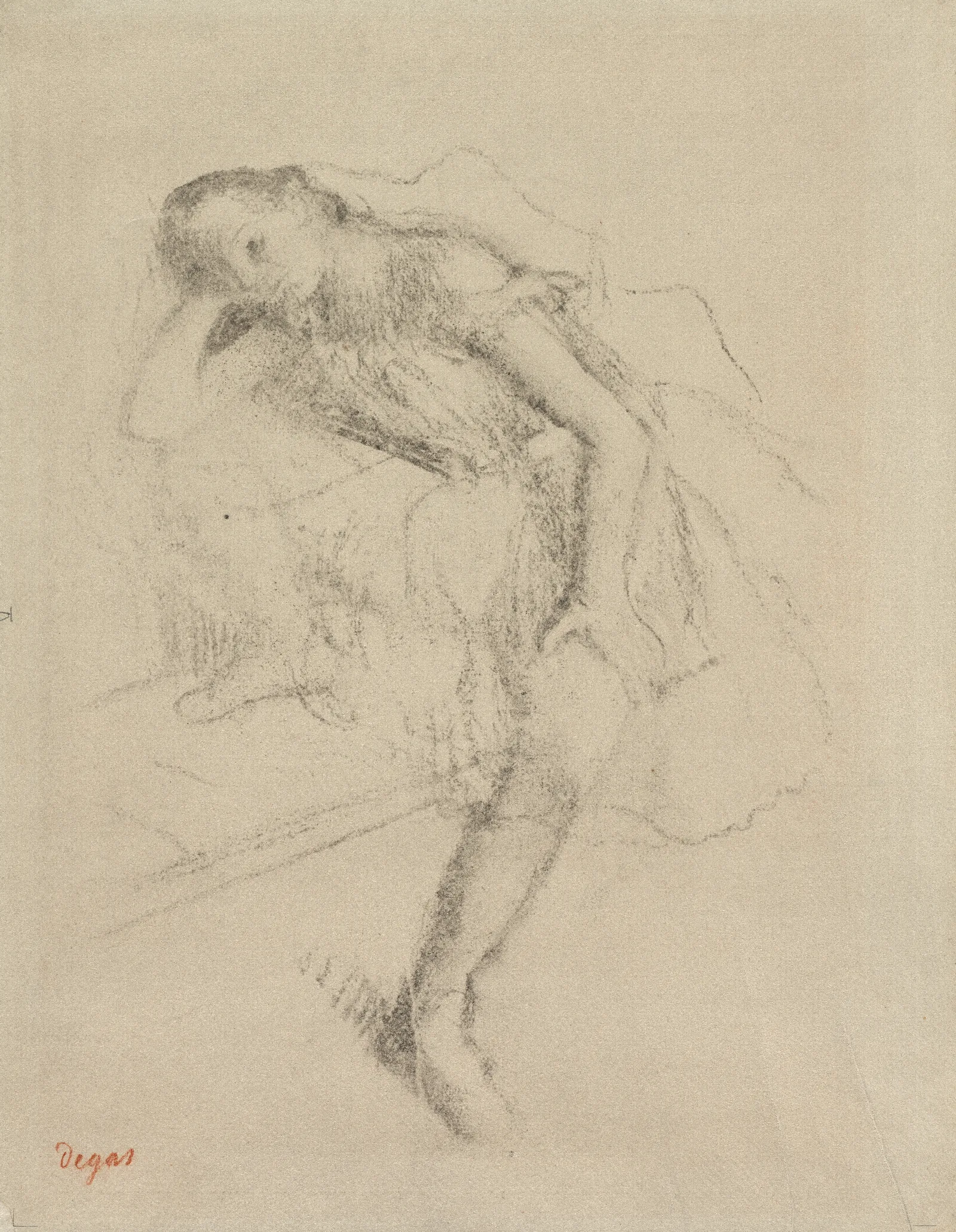 Dancer At Rest Wall Art by Edgar Degas - Canvas Print