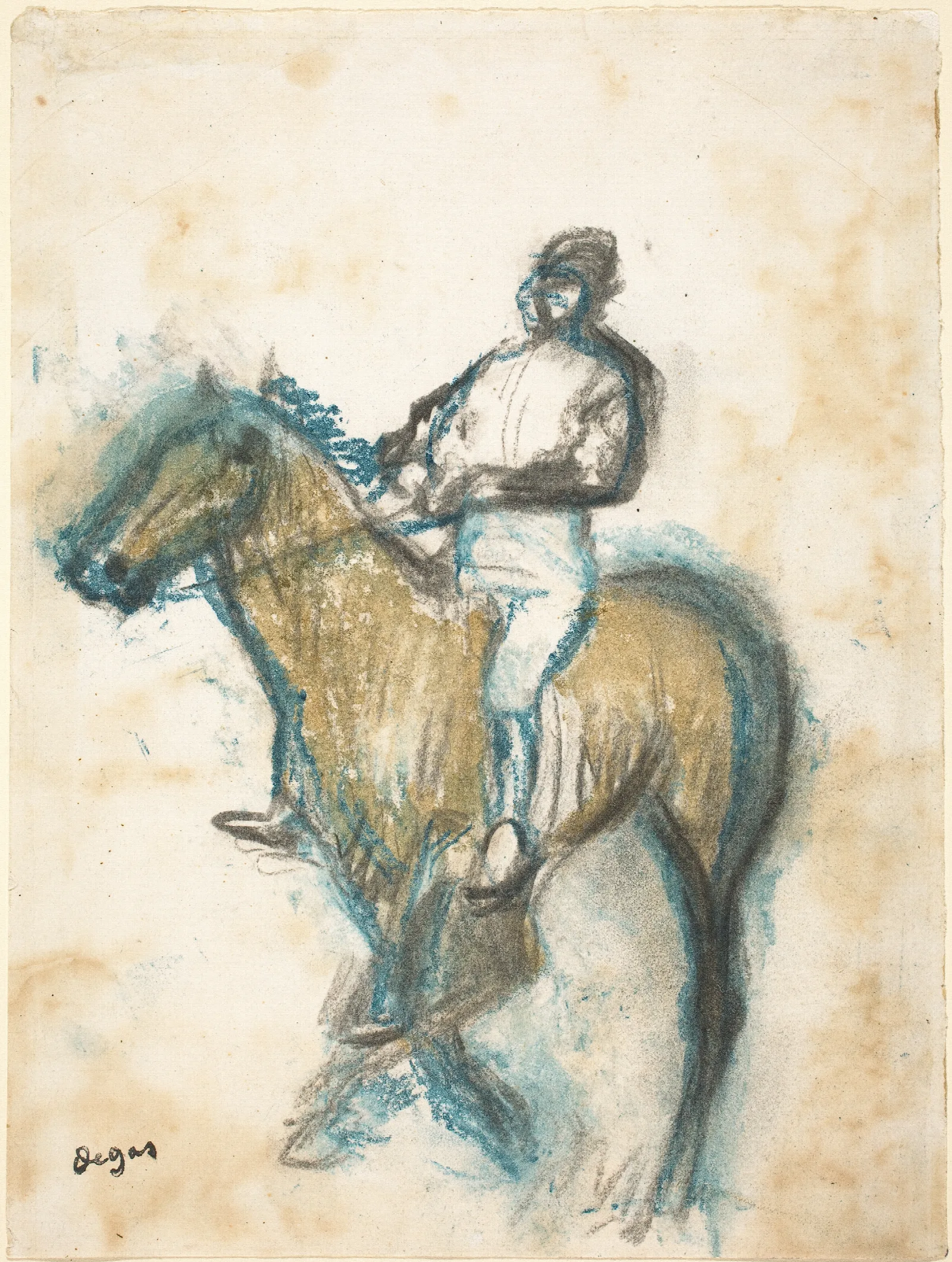 Jockey Wall Art by Edgar Degas - Canvas Print