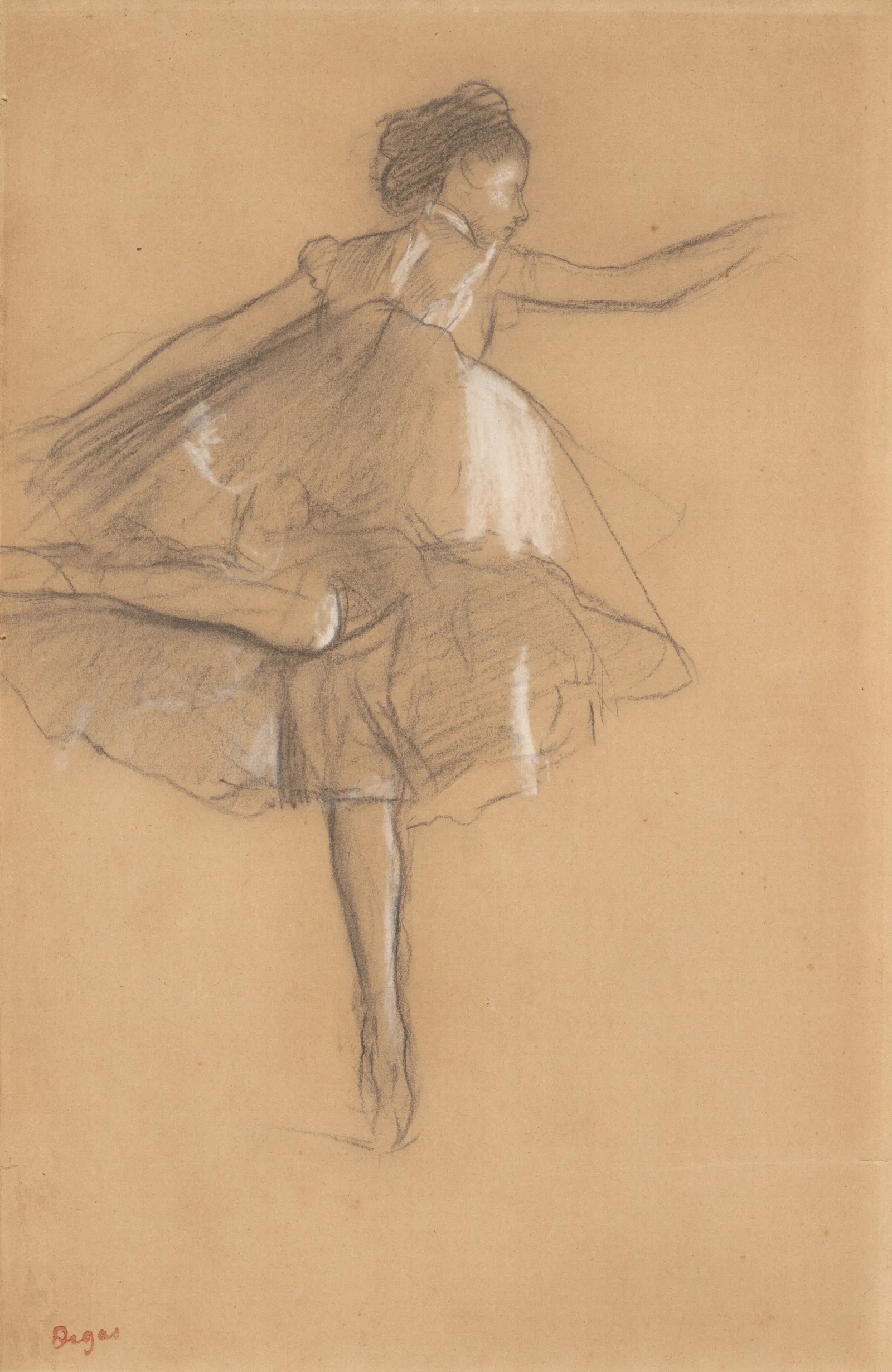 Dancer On Pointe Wall Art by Edgar Degas - Canvas Print