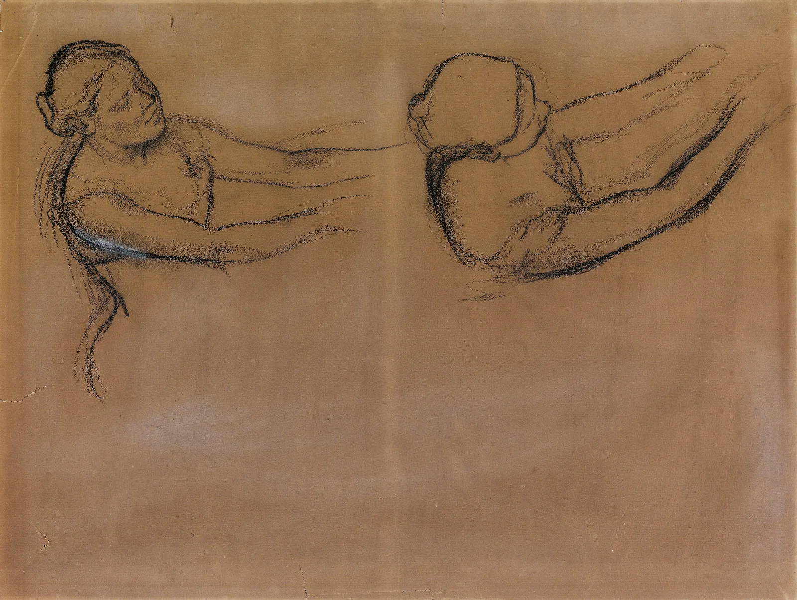 Deux Danseuses Wall Art by Edgar Degas - Canvas Print