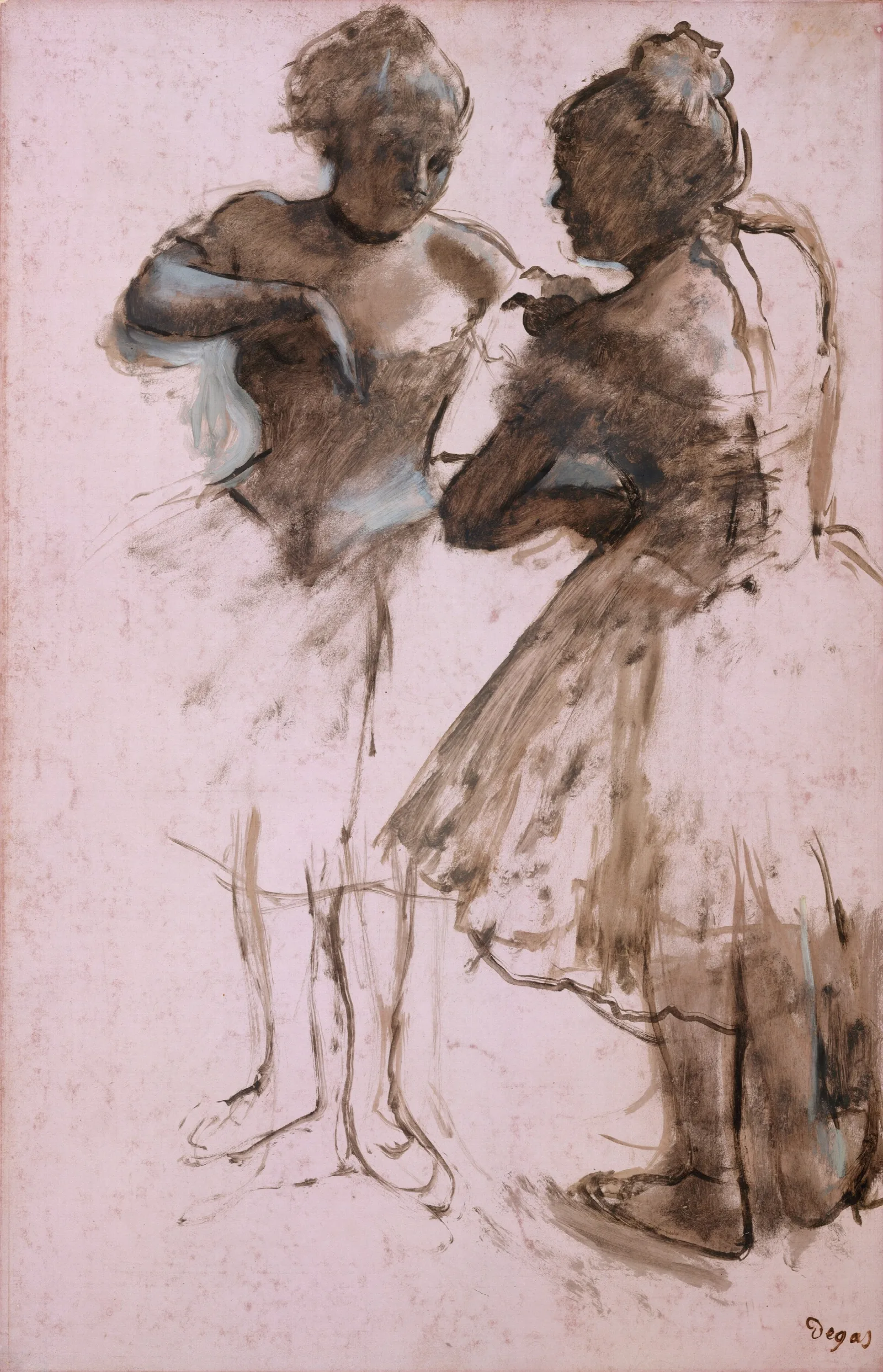 Two Dancers 6 Wall Art by Edgar Degas - Canvas Print