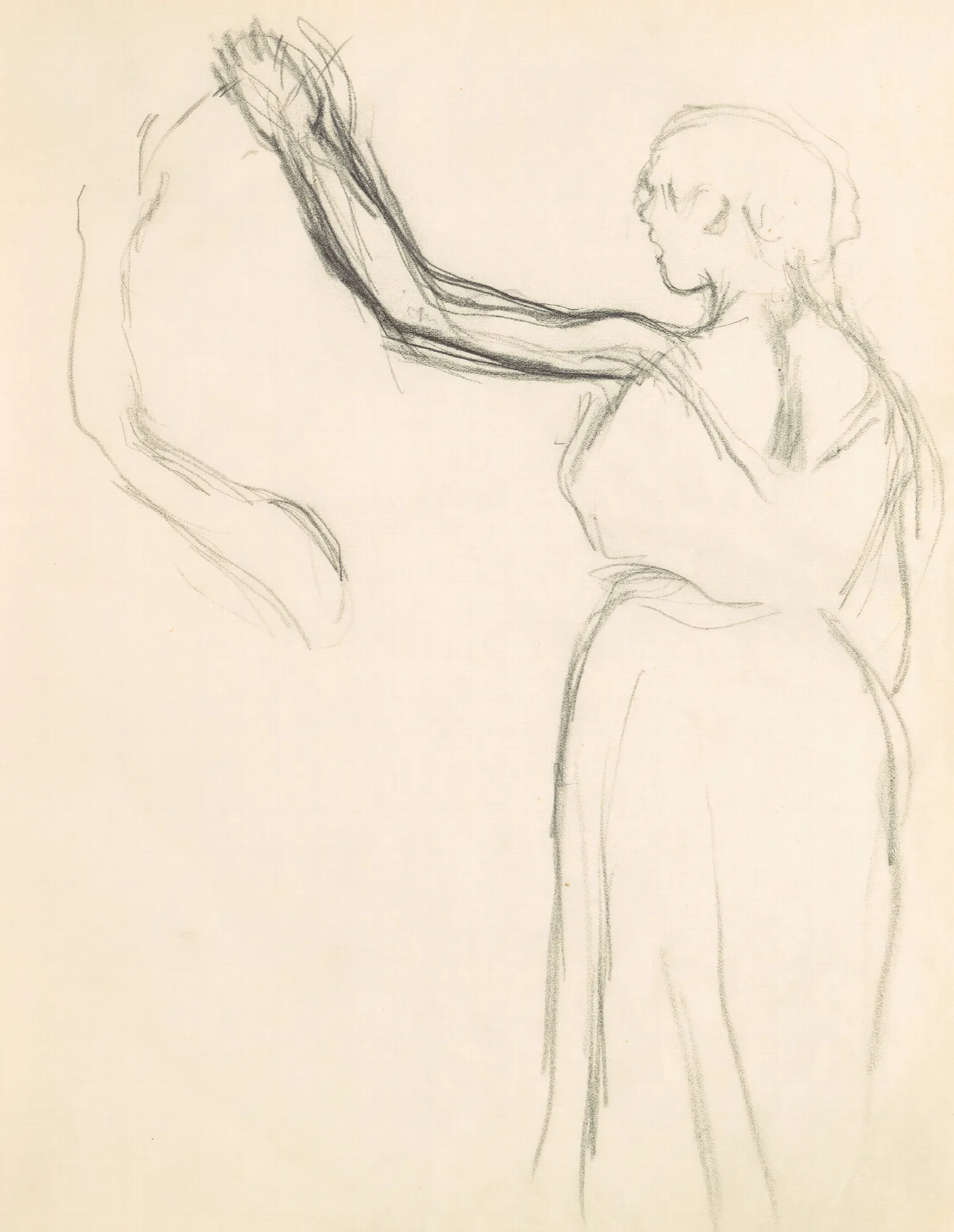 Figure Studies 16 2 Wall Art by Edgar Degas - Canvas Print