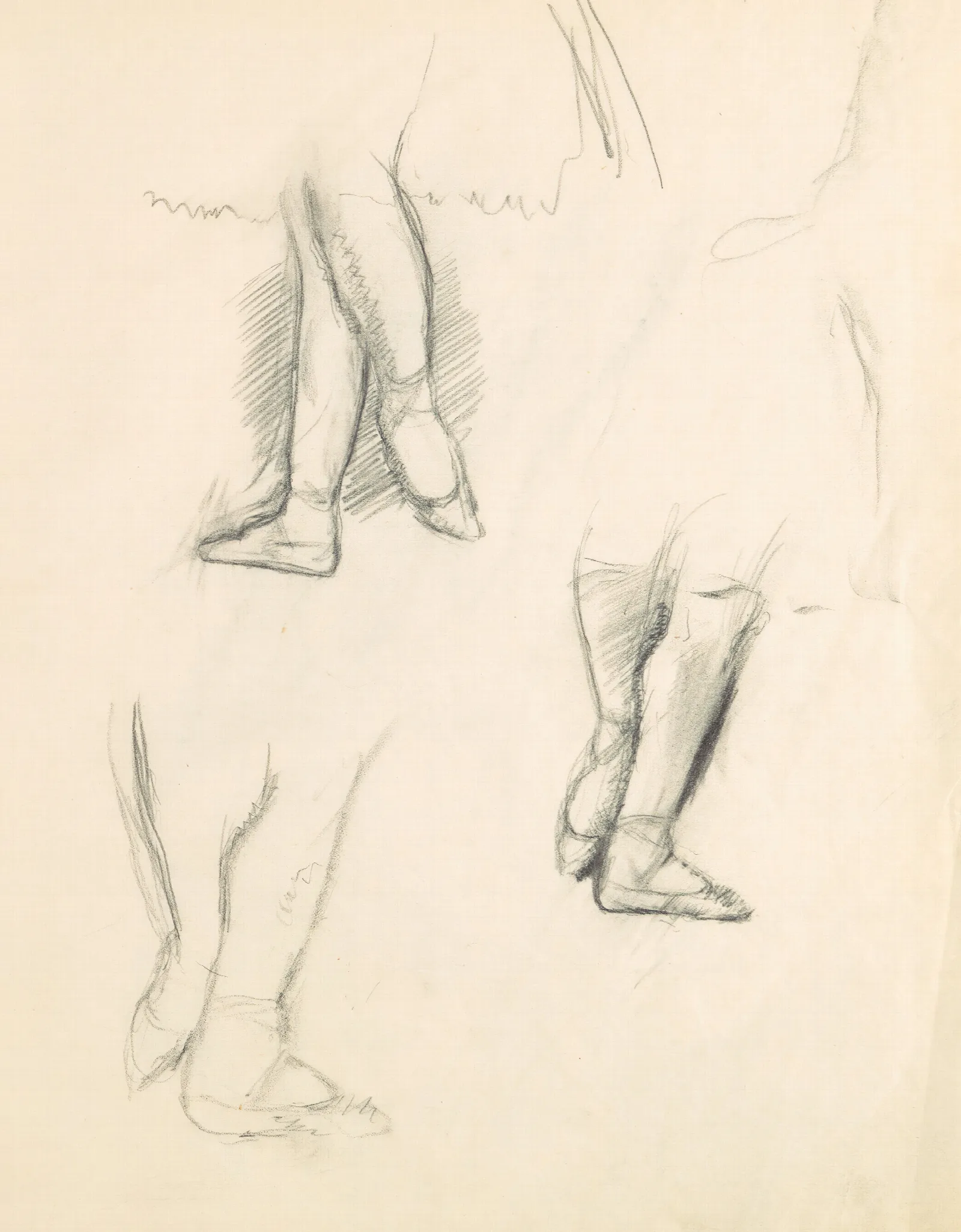 Figure Studies 6 2 Wall Art by Edgar Degas - Canvas Print