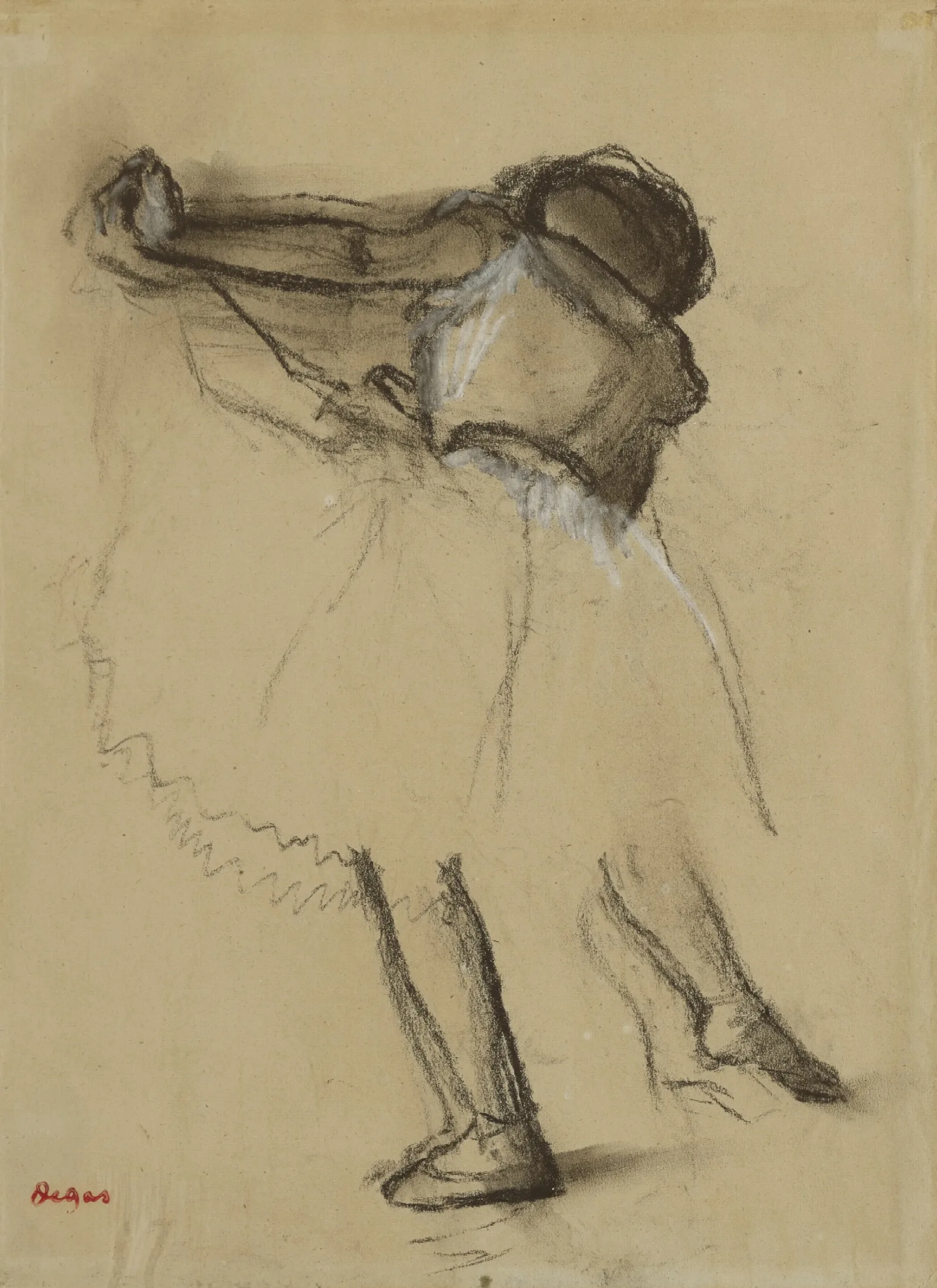 Danseuse Vue De Dos Wall Art by Edgar Degas - Canvas Print