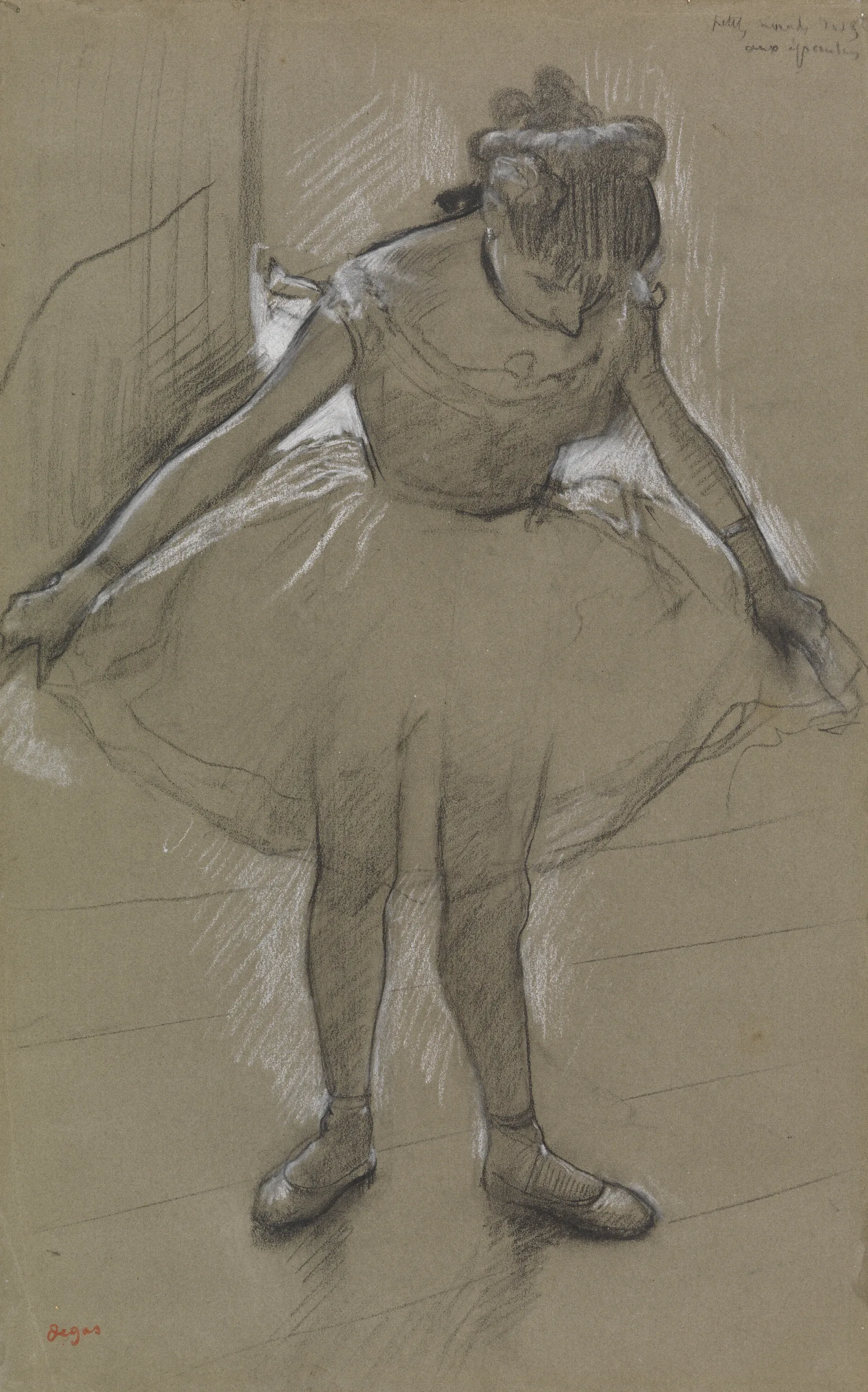 Junge Tanzerin Im Gegenlicht Wall Art by Edgar Degas - Canvas Print