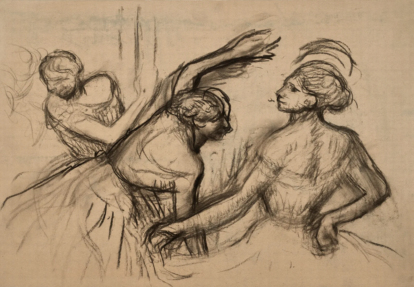 Scene De Ballet Wall Art by Edgar Degas - Canvas Print