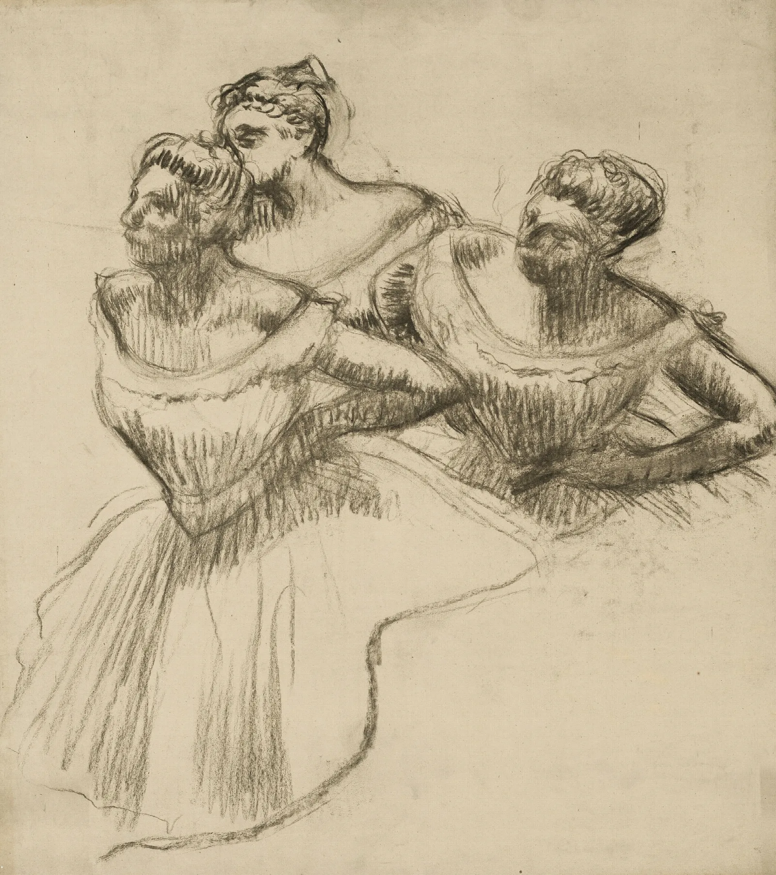 Trois Danseuses 2 Wall Art by Edgar Degas - Canvas Print