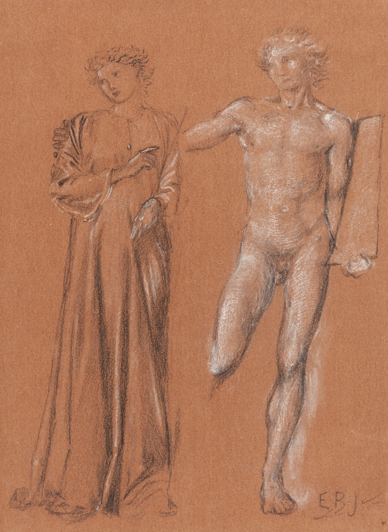 Orpheus And Eurydice 9 Wall Art by Sir Edward Coley Burne-Jones - Canvas Print