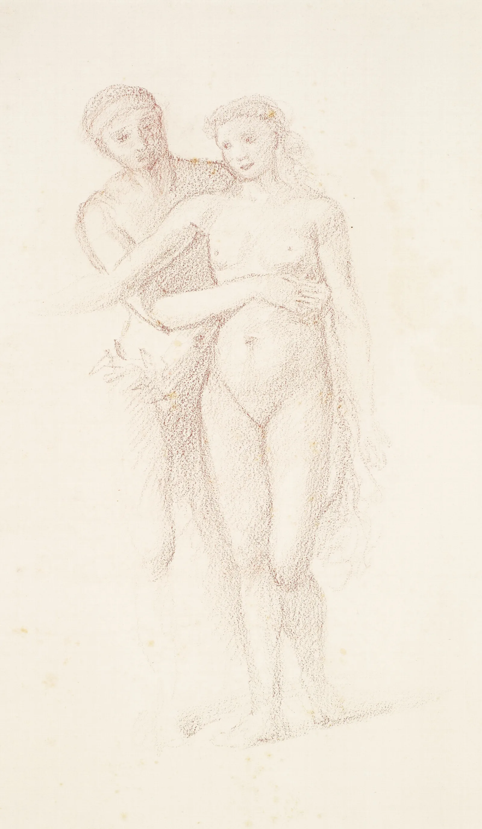 The Fates Study Of The Lovers Wall Art by Sir Edward Coley Burne-Jones - Canvas Print