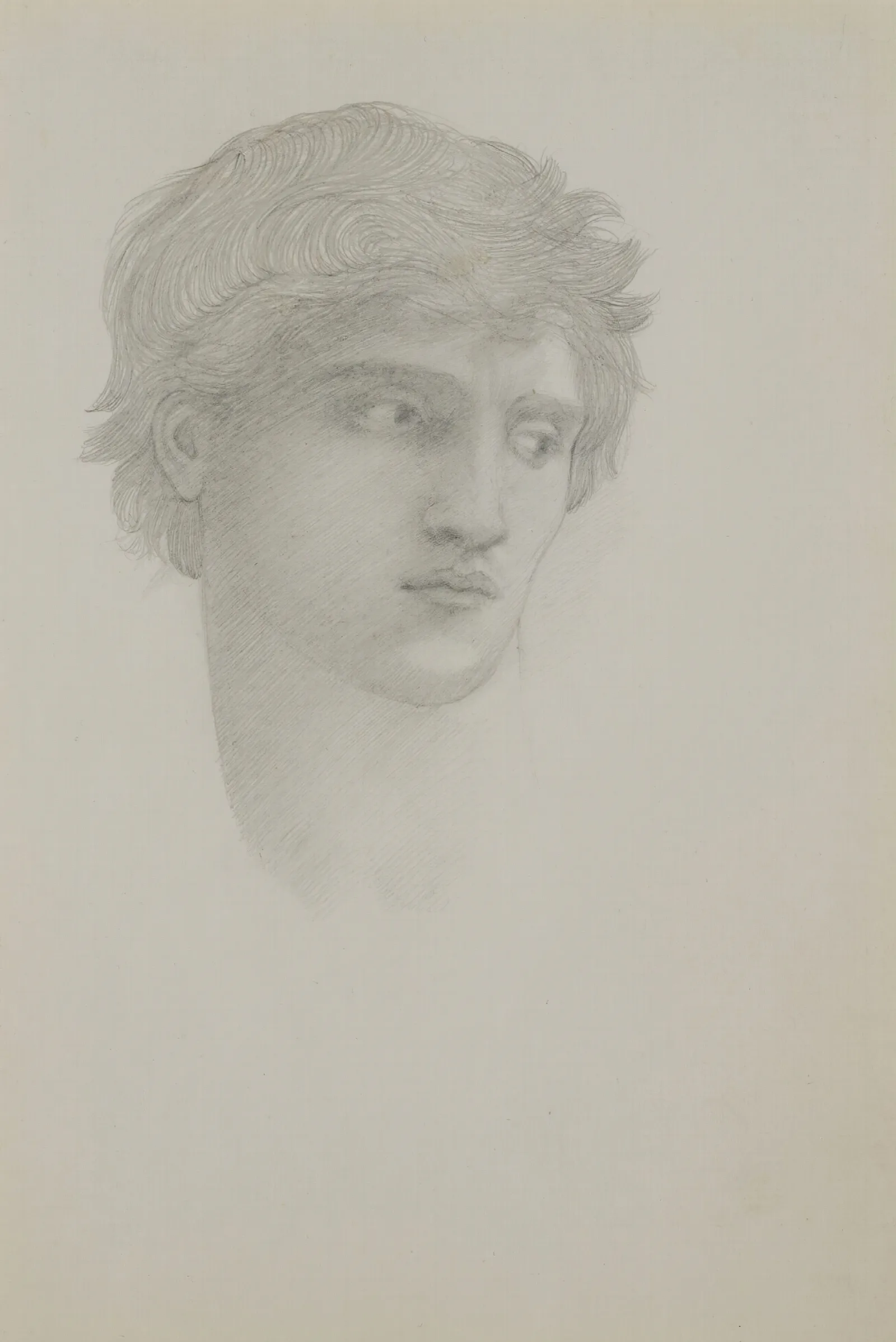 Study For Head Of Perseus In The Rock Of Doom Wall Art by Sir Edward Coley Burne-Jones - Canvas Print