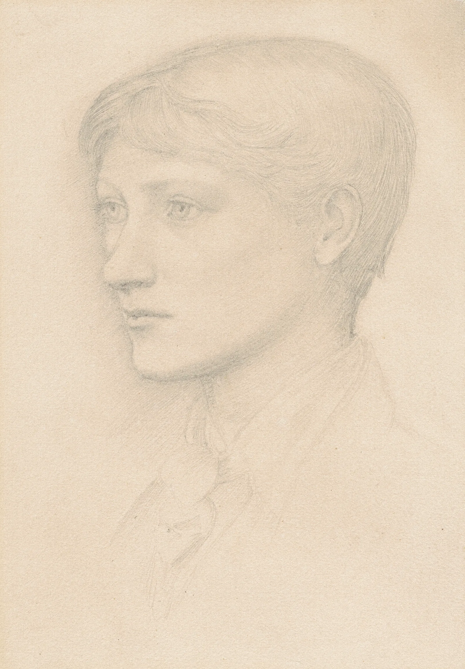 Portrait Of Philip Burne Jones 1861 1926 Wall Art by Sir Edward Coley Burne-Jones - Canvas Print