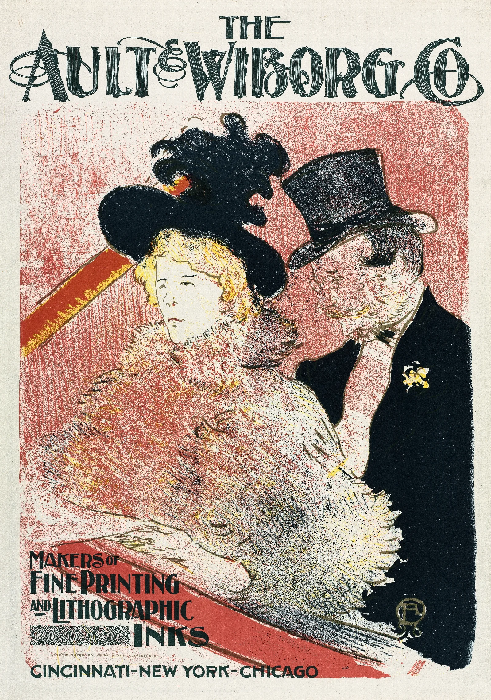 Ault And Wiborg Ad 105 Wall Art by Henri de Toulouse-Lautrec - Canvas Print