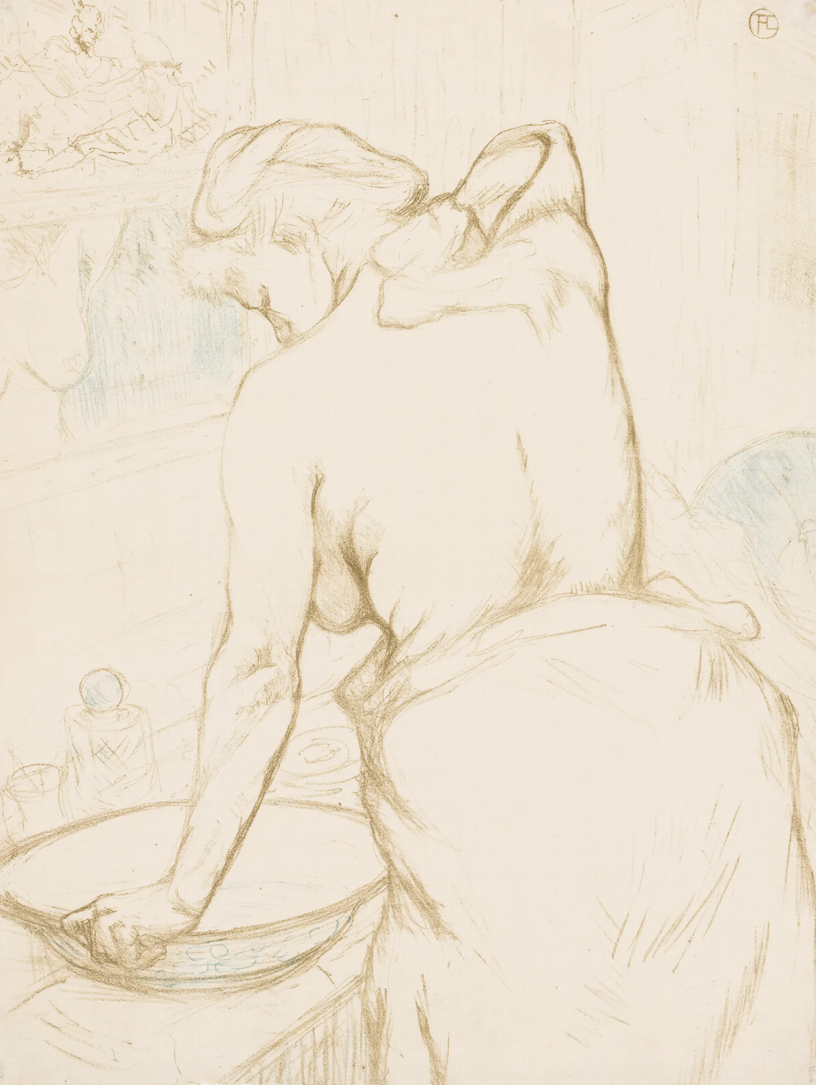 Elles The Toilet Wall Art by Henri de Toulouse-Lautrec - Canvas Print