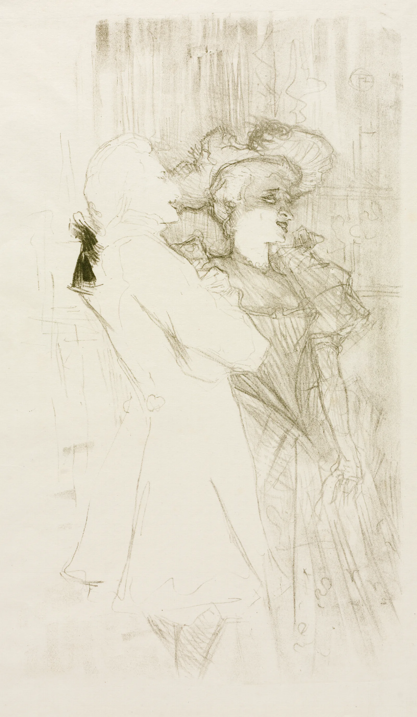 Lender And Auguez In The Song Of Fortune Wall Art by Henri de Toulouse-Lautrec - Canvas Print