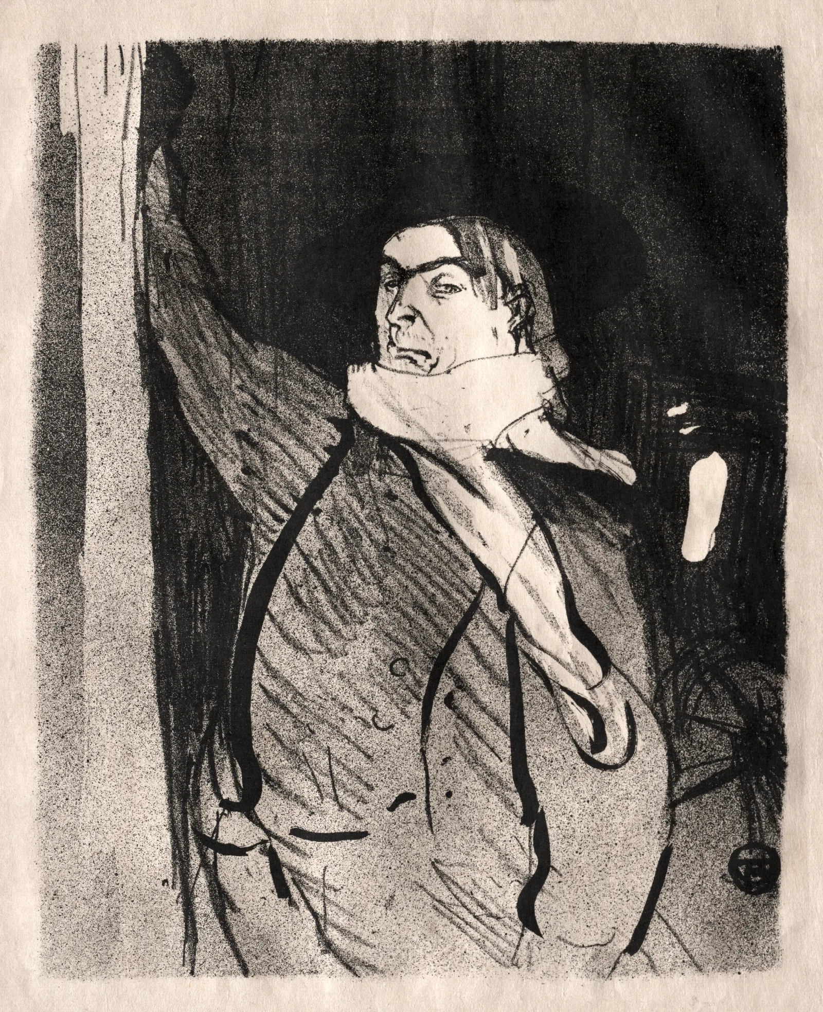 Aristide Bruant Wall Art by Henri de Toulouse-Lautrec - Canvas Print