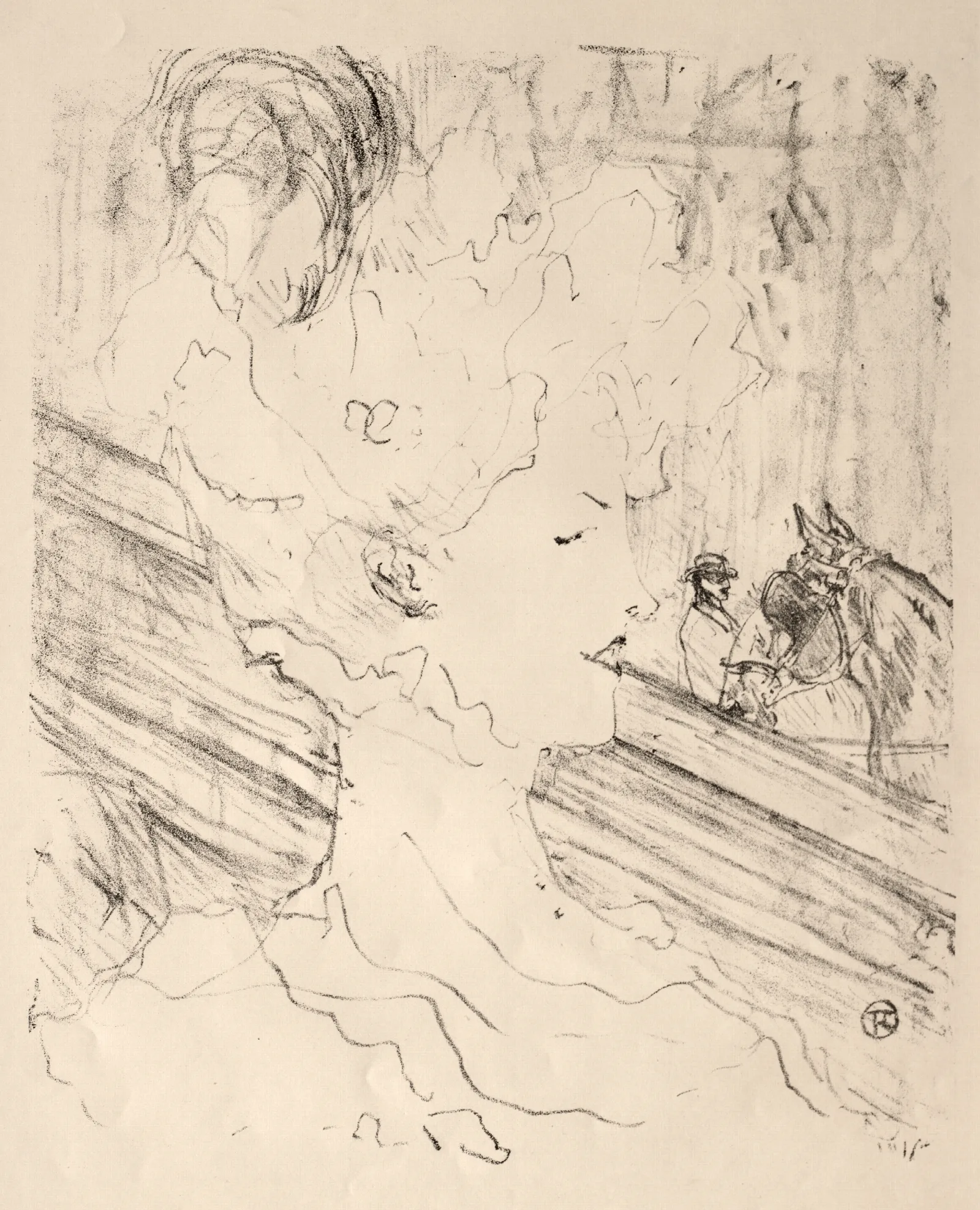 Emilienne Dalencon 2 Wall Art by Henri de Toulouse-Lautrec - Canvas Print