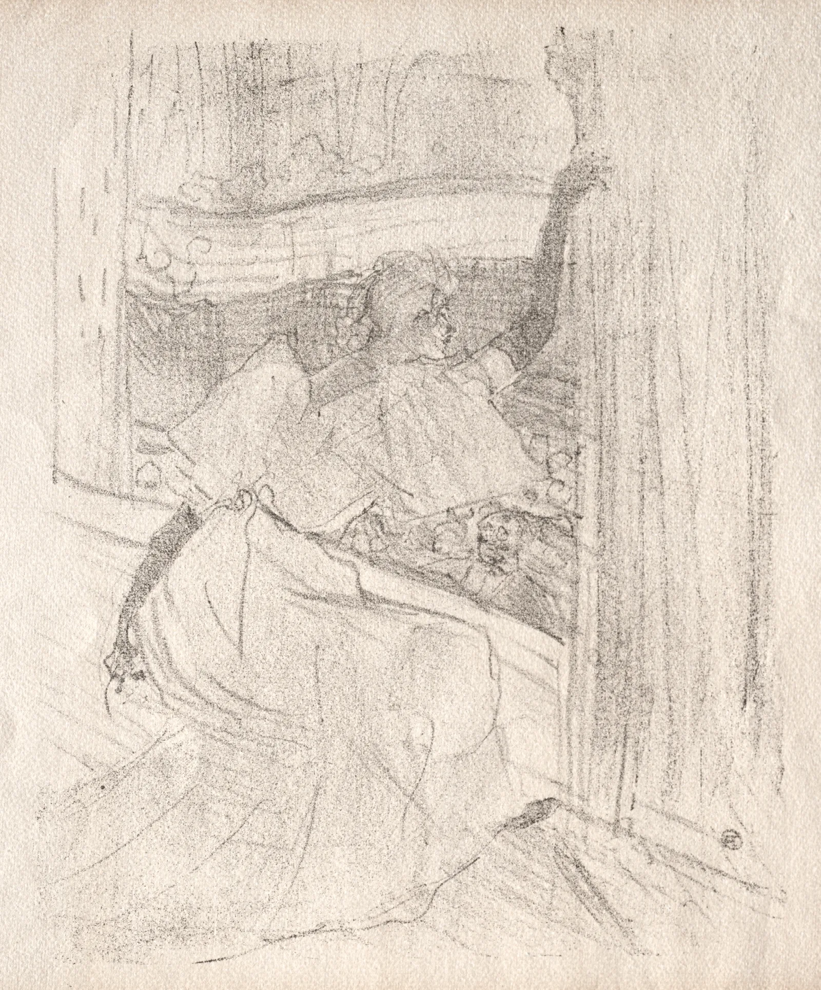 Yvette Guilbert Saluant Le Public Wall Art by Henri de Toulouse-Lautrec - Canvas Print