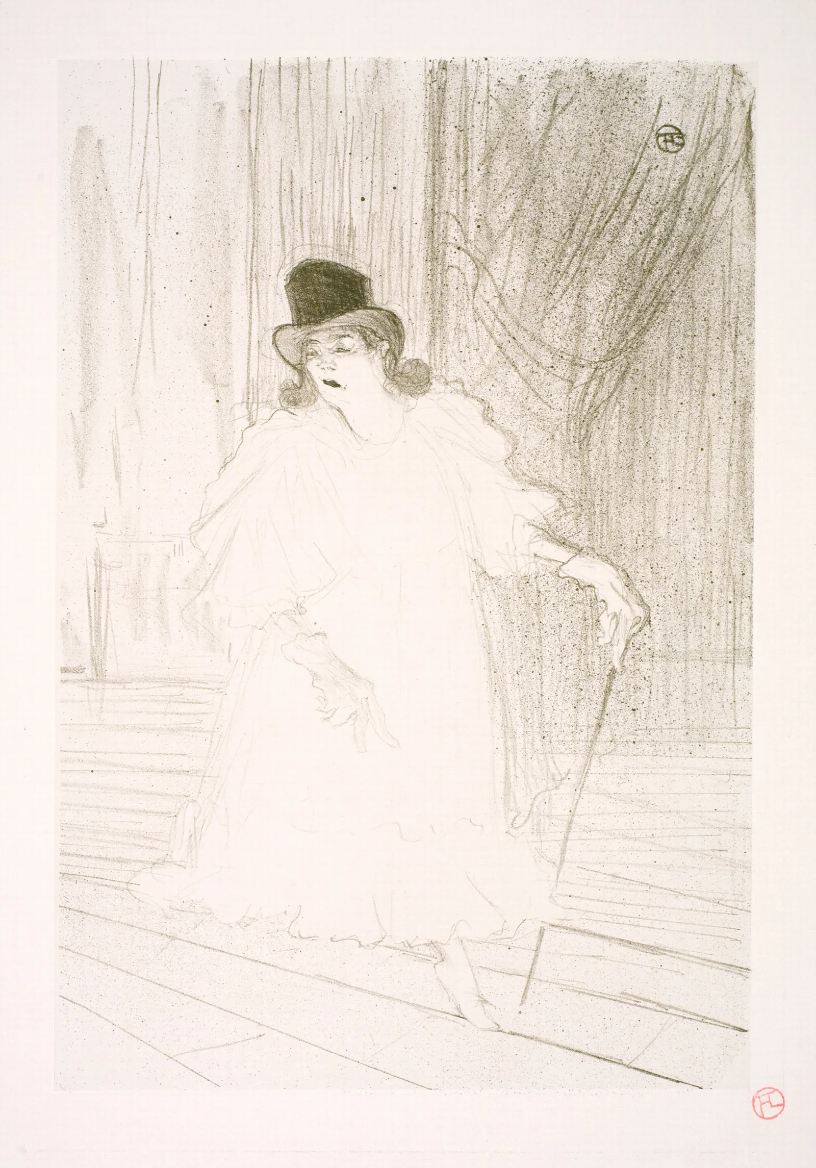 Cecy Loftus Wall Art by Henri de Toulouse-Lautrec - Canvas Print