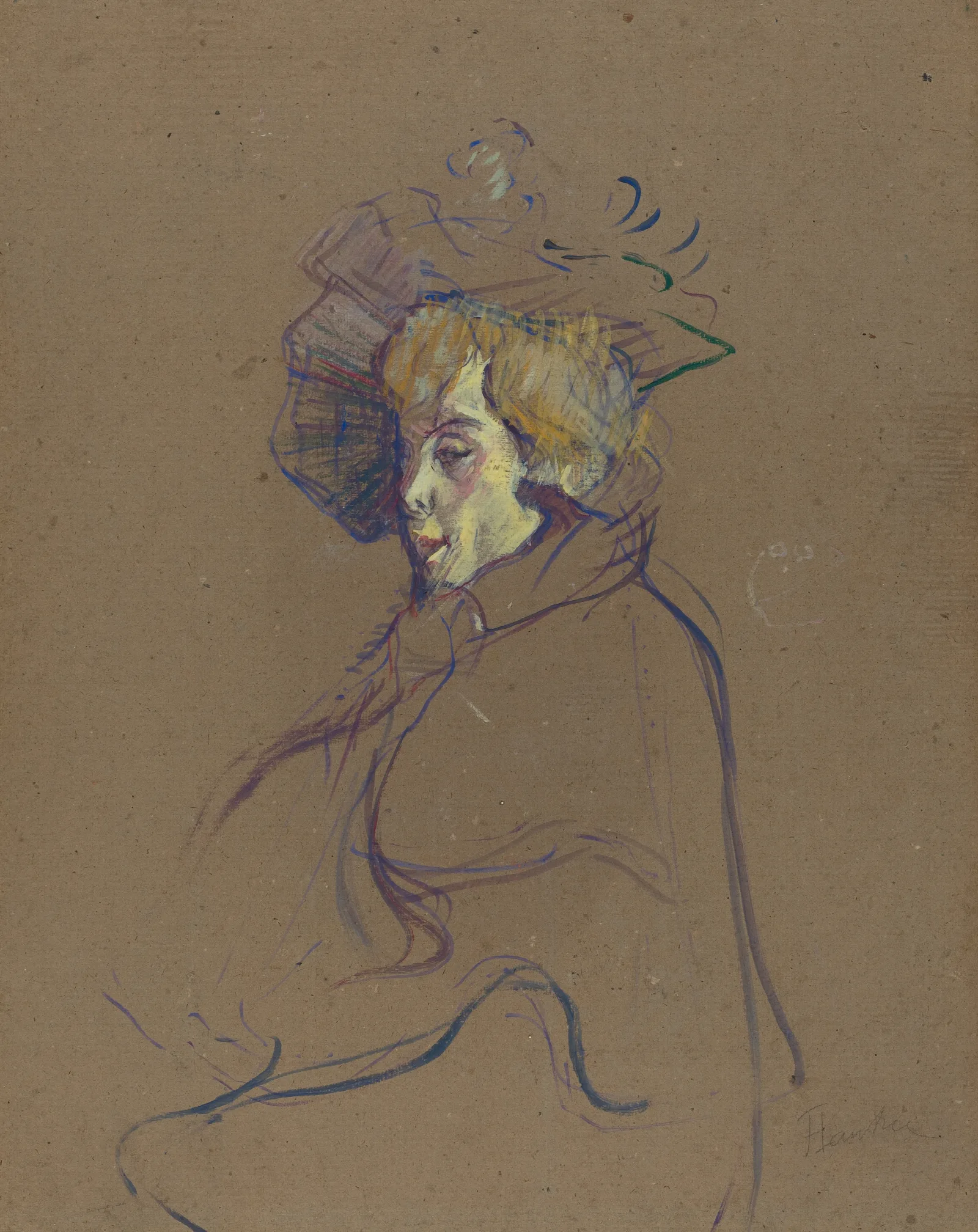 Jane Avril Wall Art by Henri de Toulouse-Lautrec - Canvas Print