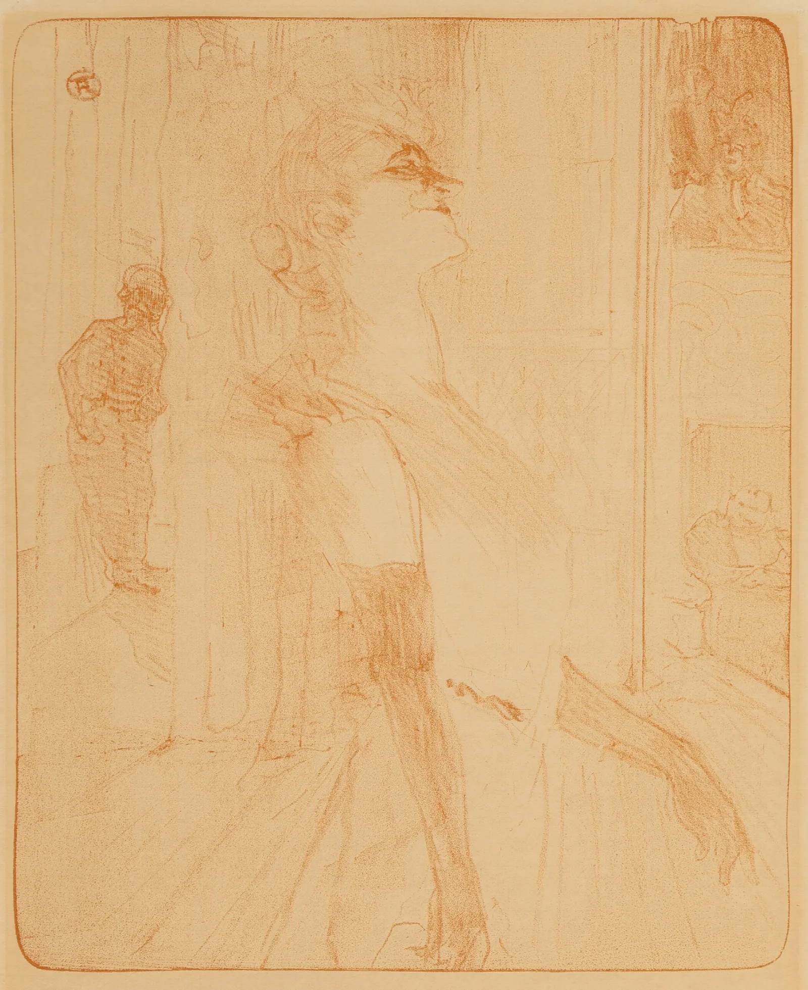 Yvette Guilbert Pl 3 Wall Art by Henri de Toulouse-Lautrec - Canvas Print