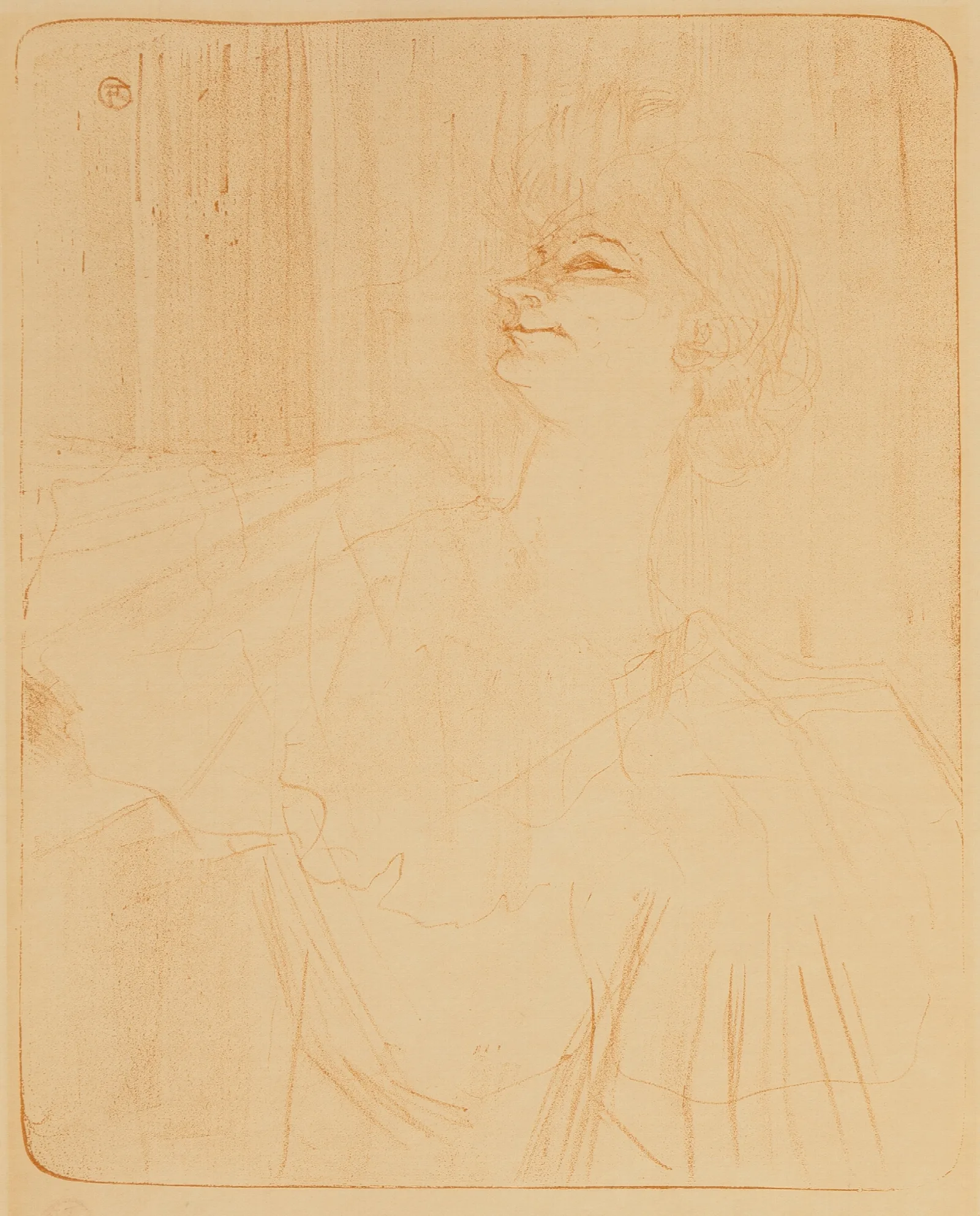 Yvette Guilbert Pl 4 Wall Art by Henri de Toulouse-Lautrec - Canvas Print
