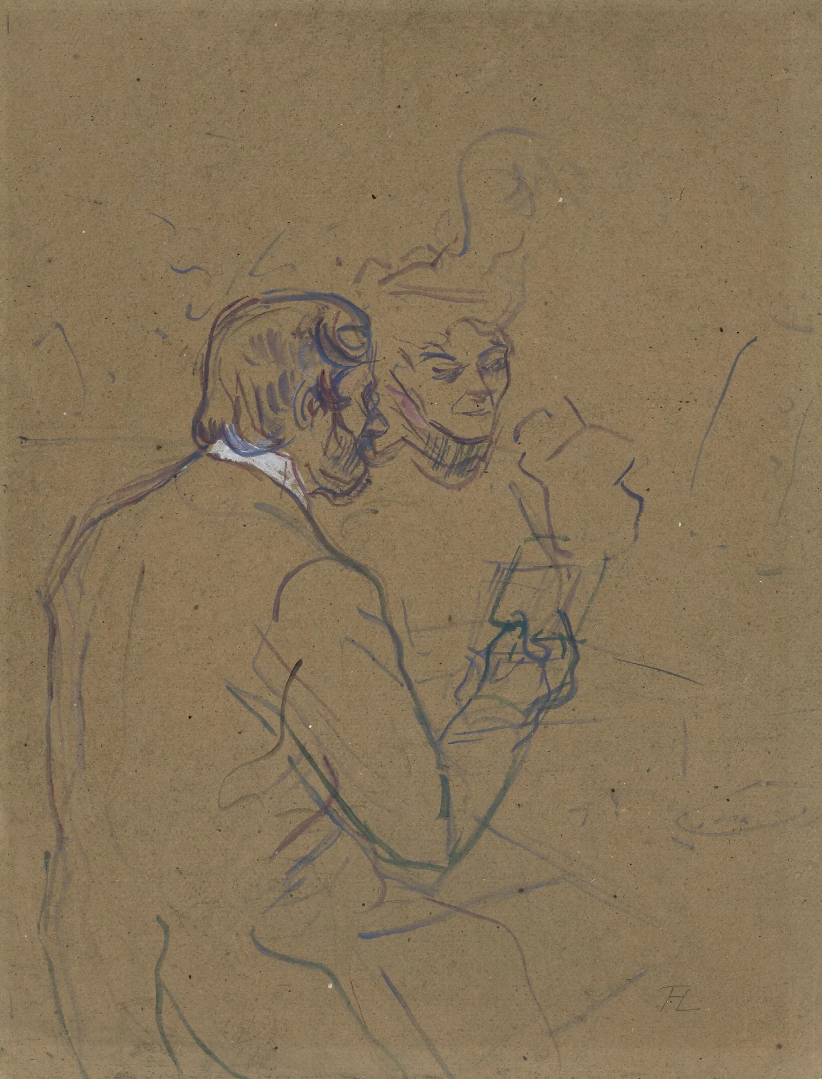 Snobisme Ou Chez Larue Wall Art by Henri de Toulouse-Lautrec - Canvas Print