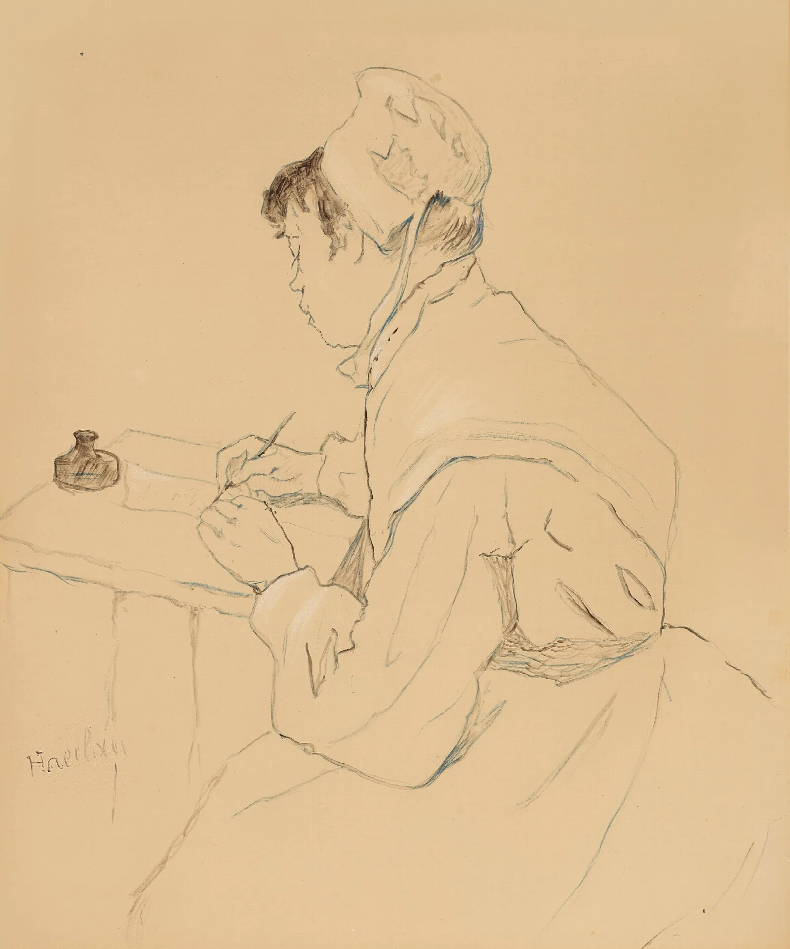 A Saint Lazare Wall Art by Henri de Toulouse-Lautrec - Canvas Print