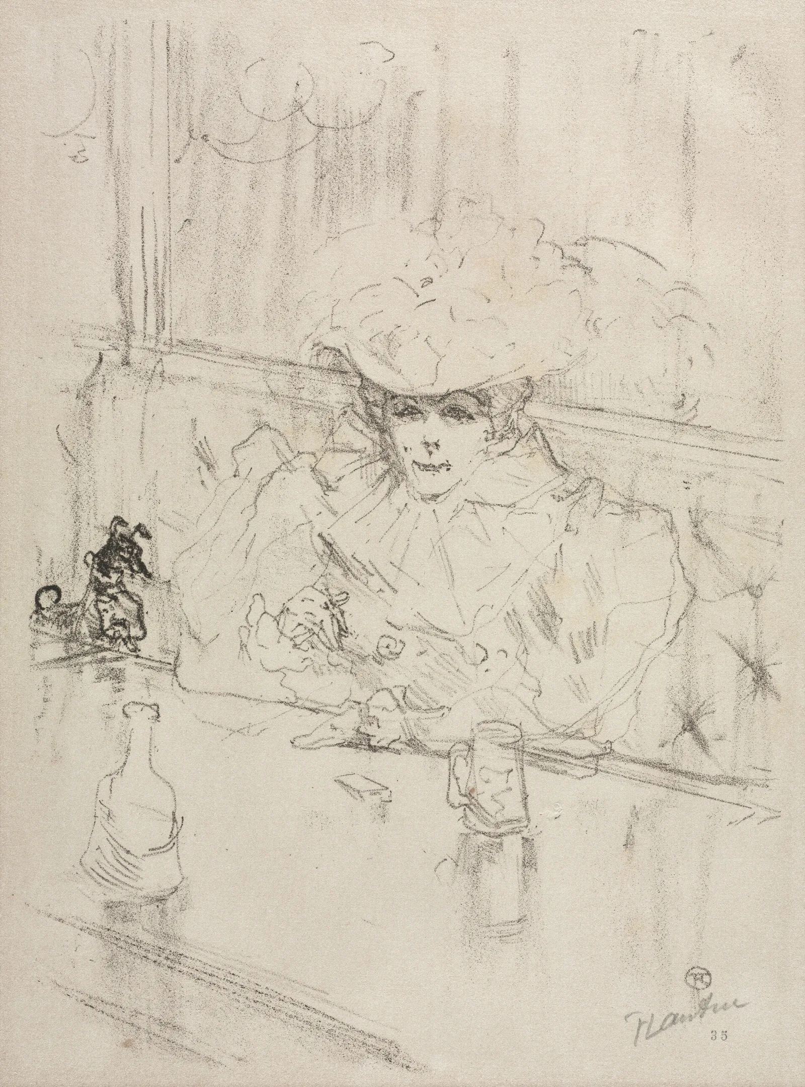 Au Hanneton Wall Art by Henri de Toulouse-Lautrec - Canvas Print