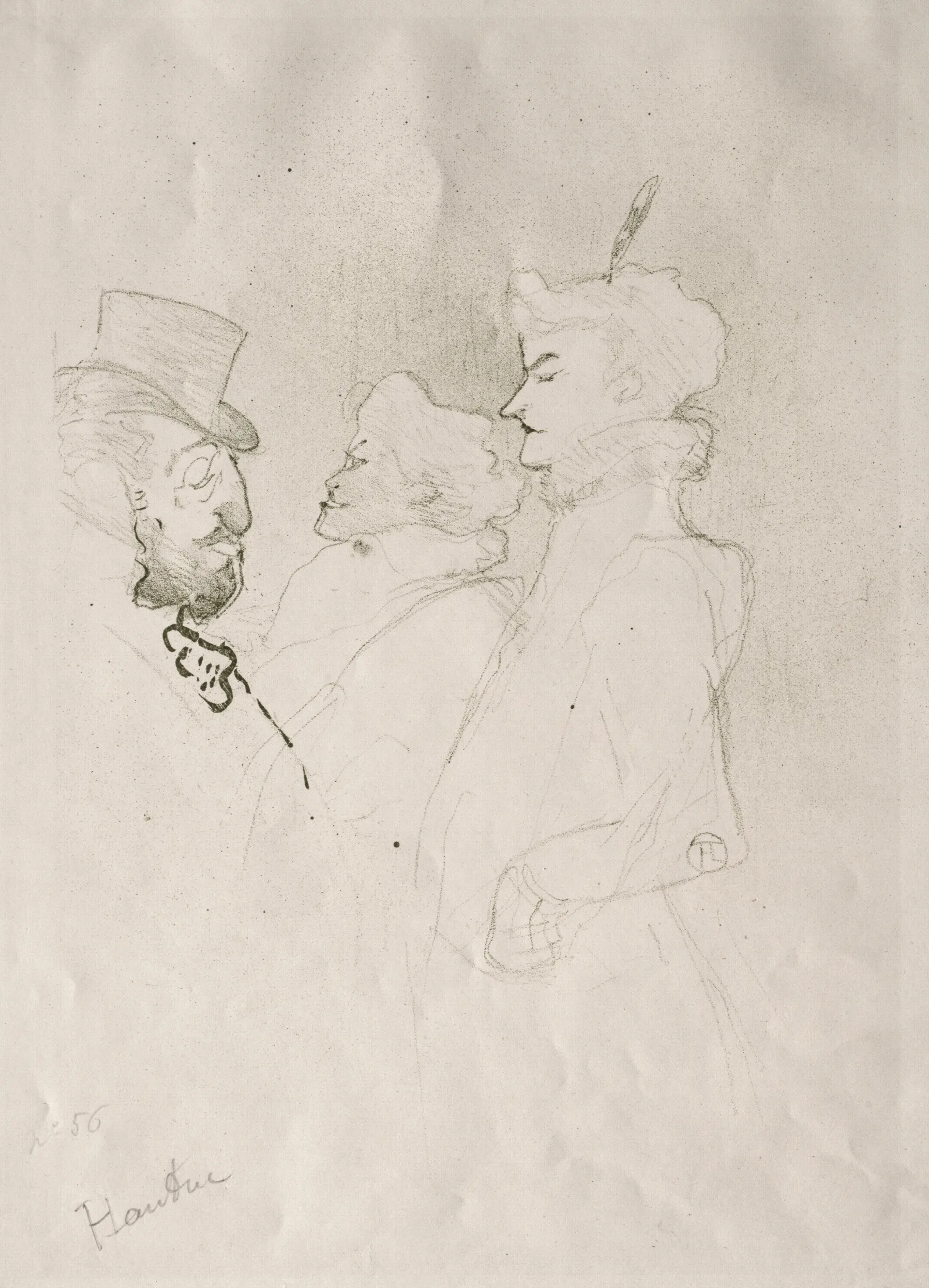 Why Not Once Does Not Constitute A Habit Wall Art by Henri de Toulouse-Lautrec - Canvas Print