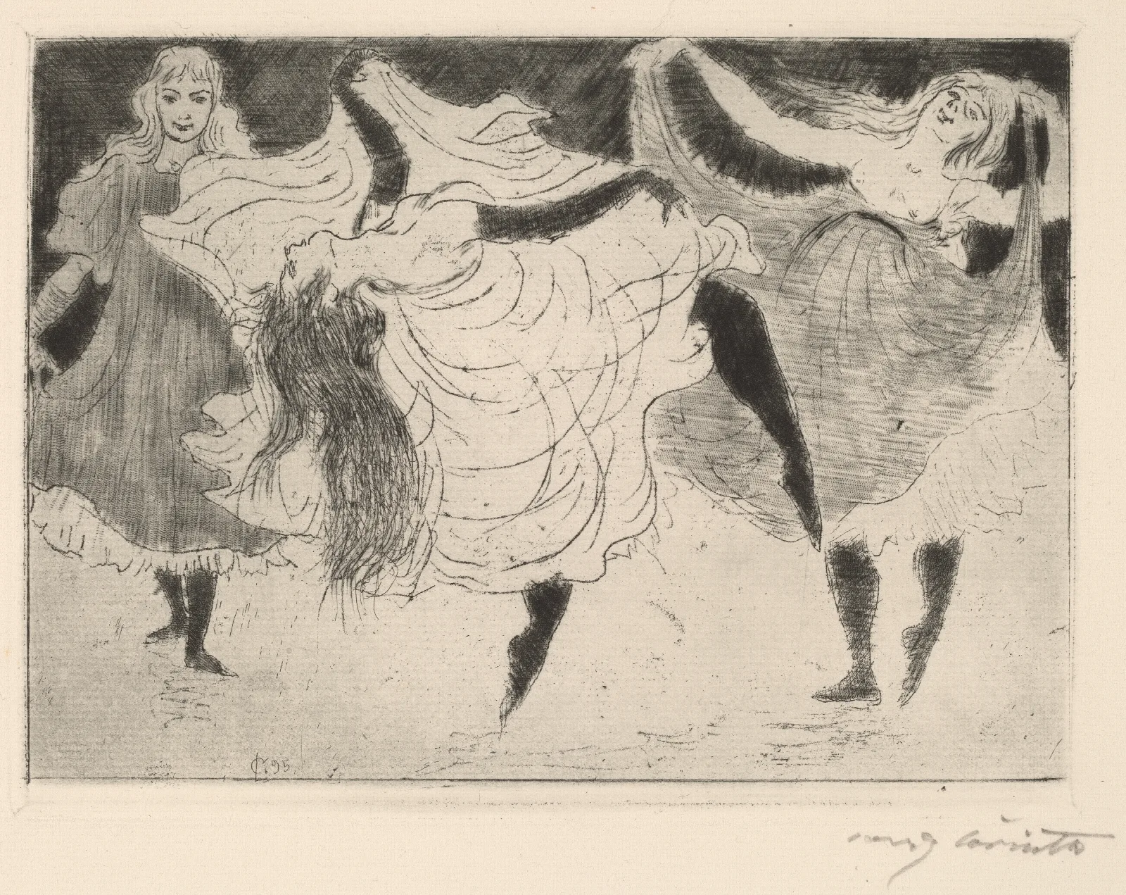 Dancers Tanzerinnen Wall Art by Lovis Corinth - Canvas Print