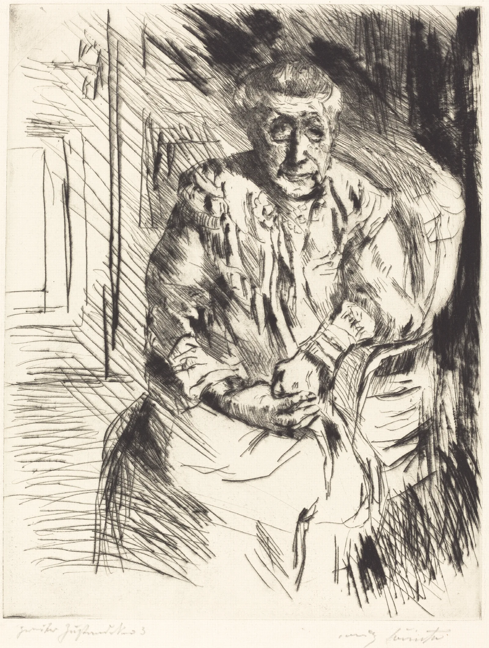 Mother In Law Bei Den Corinthern Wall Art by Lovis Corinth - Canvas Print