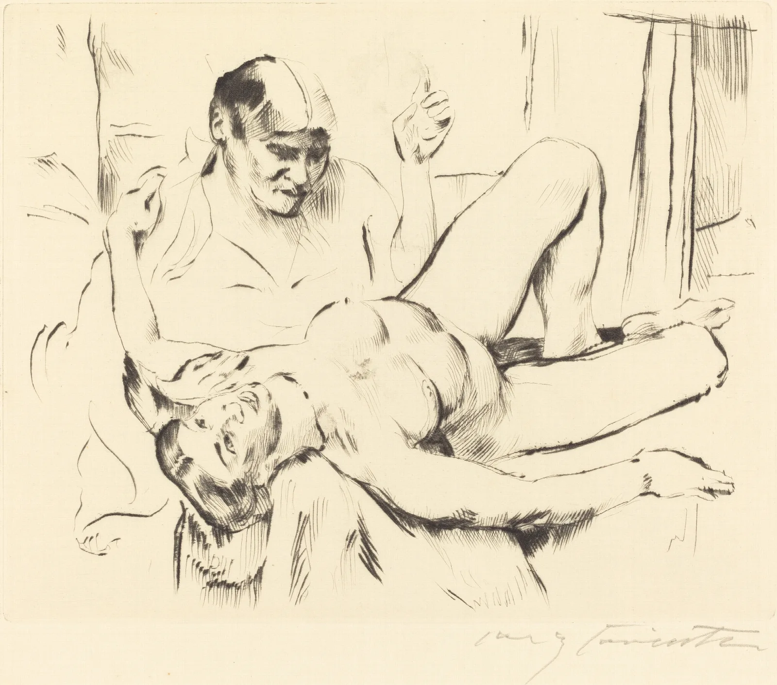 Prophecy Weissagung Wall Art by Lovis Corinth - Canvas Print