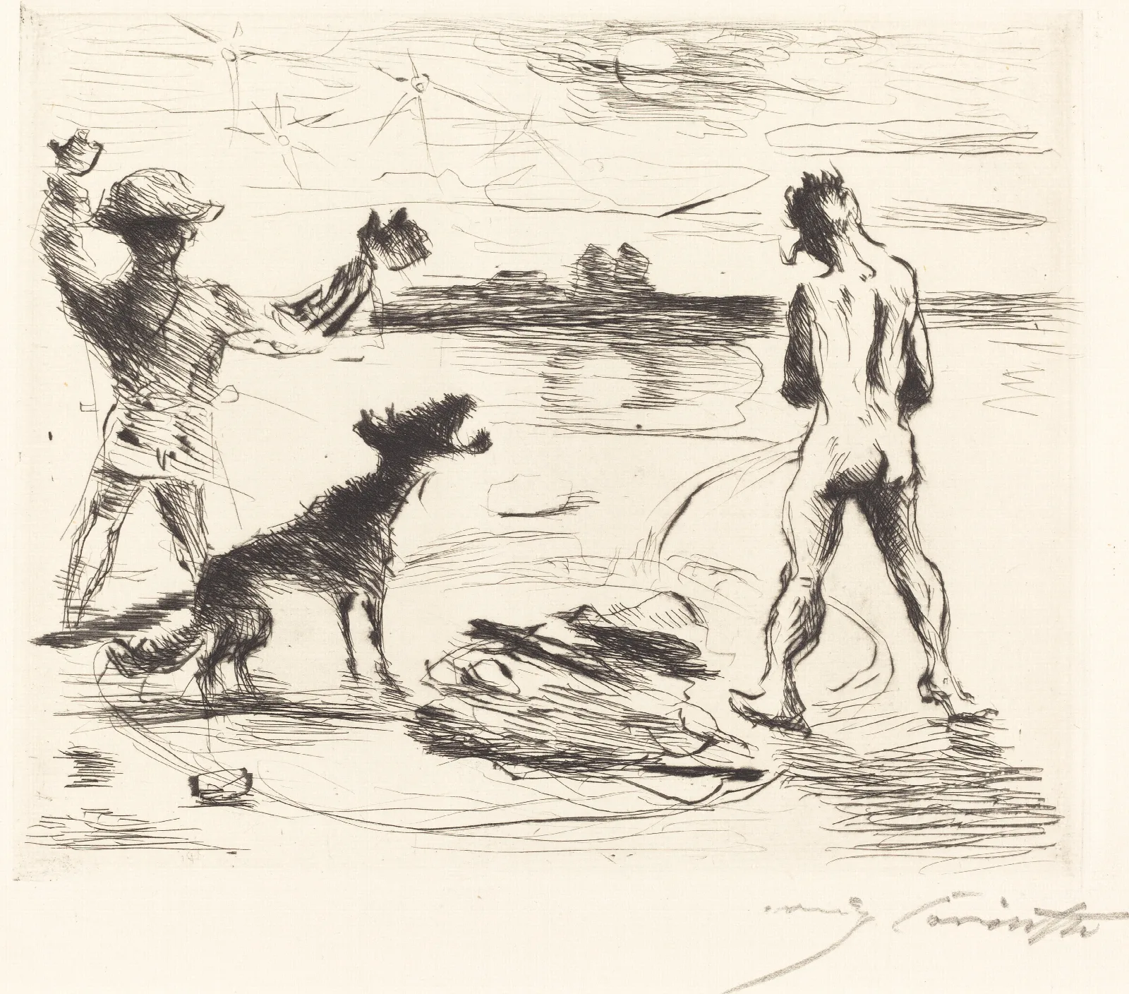 The Banquet Of Trimalchio Pl Vii Wall Art by Lovis Corinth - Canvas Print