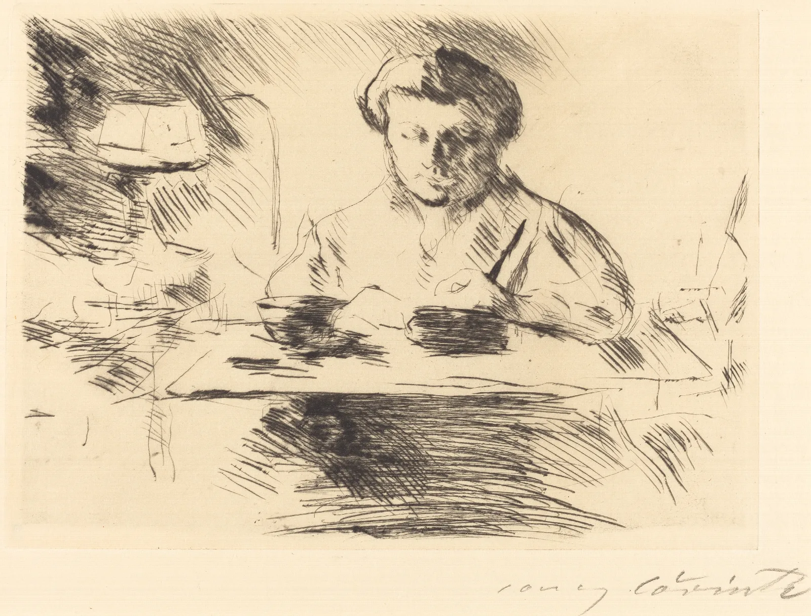 Wife Of The Artist Die Gattin Wall Art by Lovis Corinth - Canvas Print